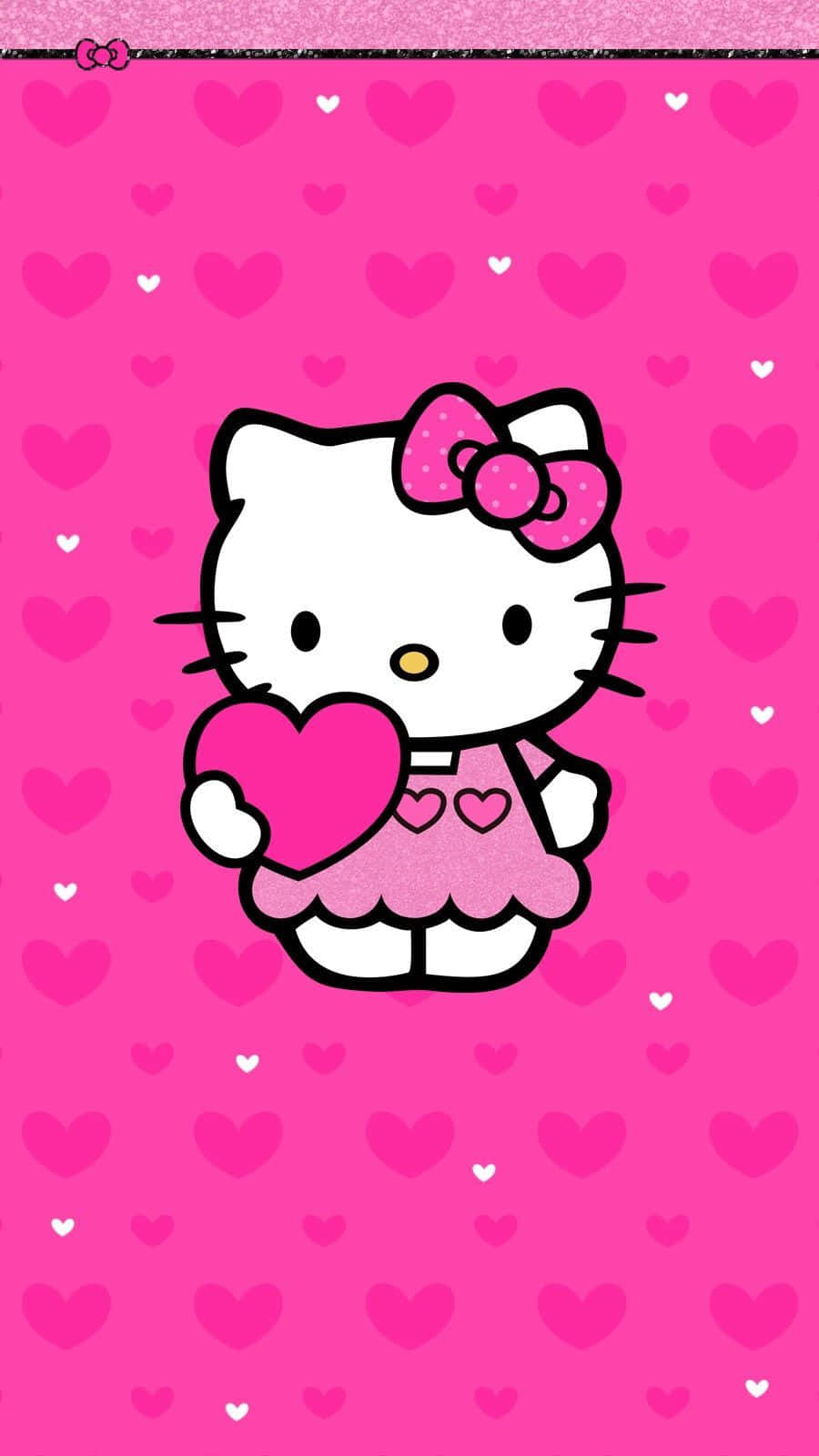 Søde Hello Kitty nyder en varm sommerdag Wallpapers