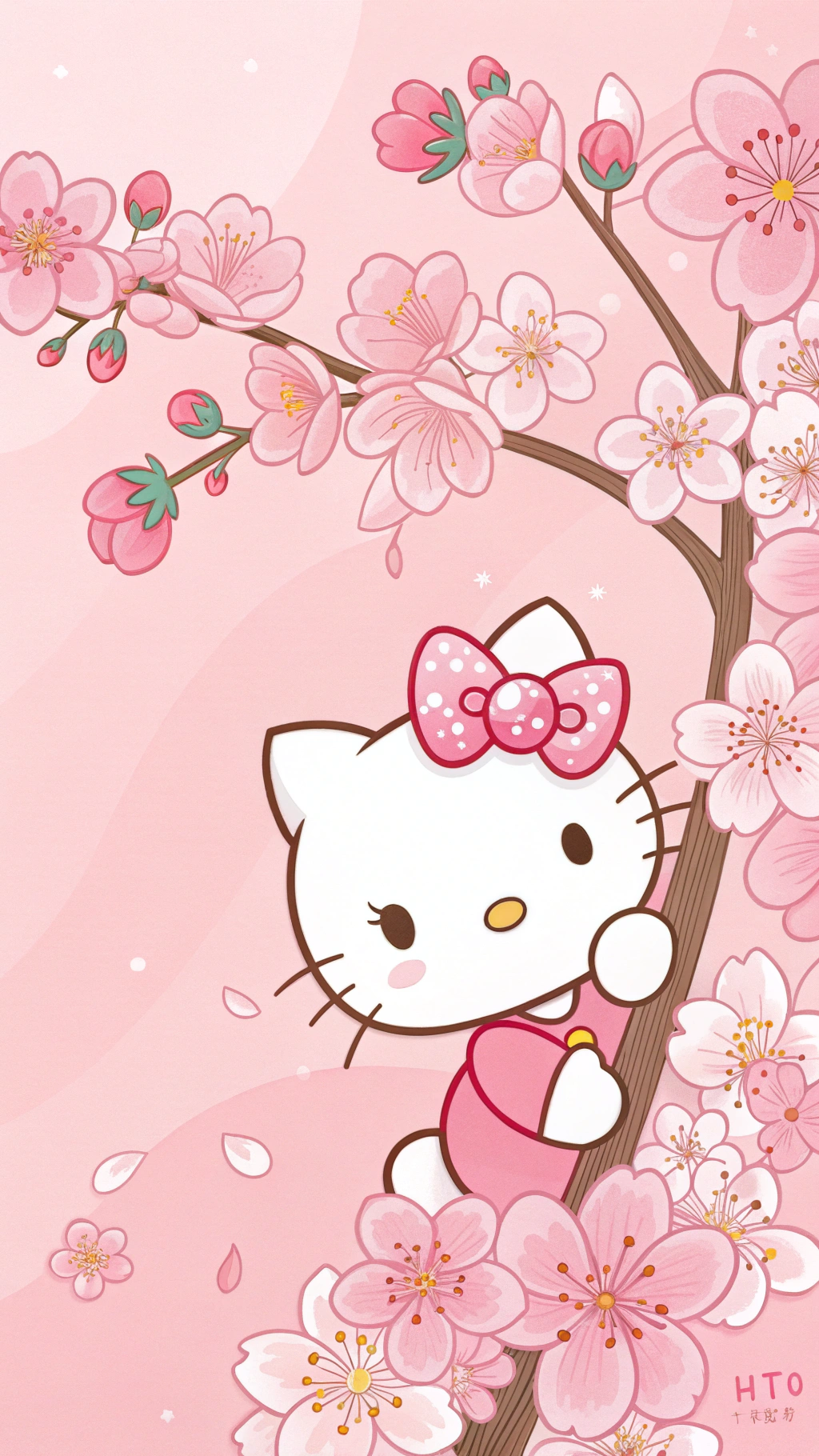 Søde Hello Kittys hemmelige blomstring Wallpapers