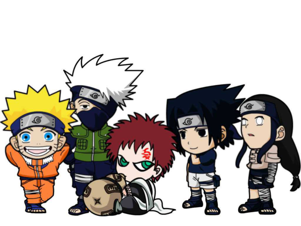 Søde Naruto Chibi-ninjaer Wallpapers