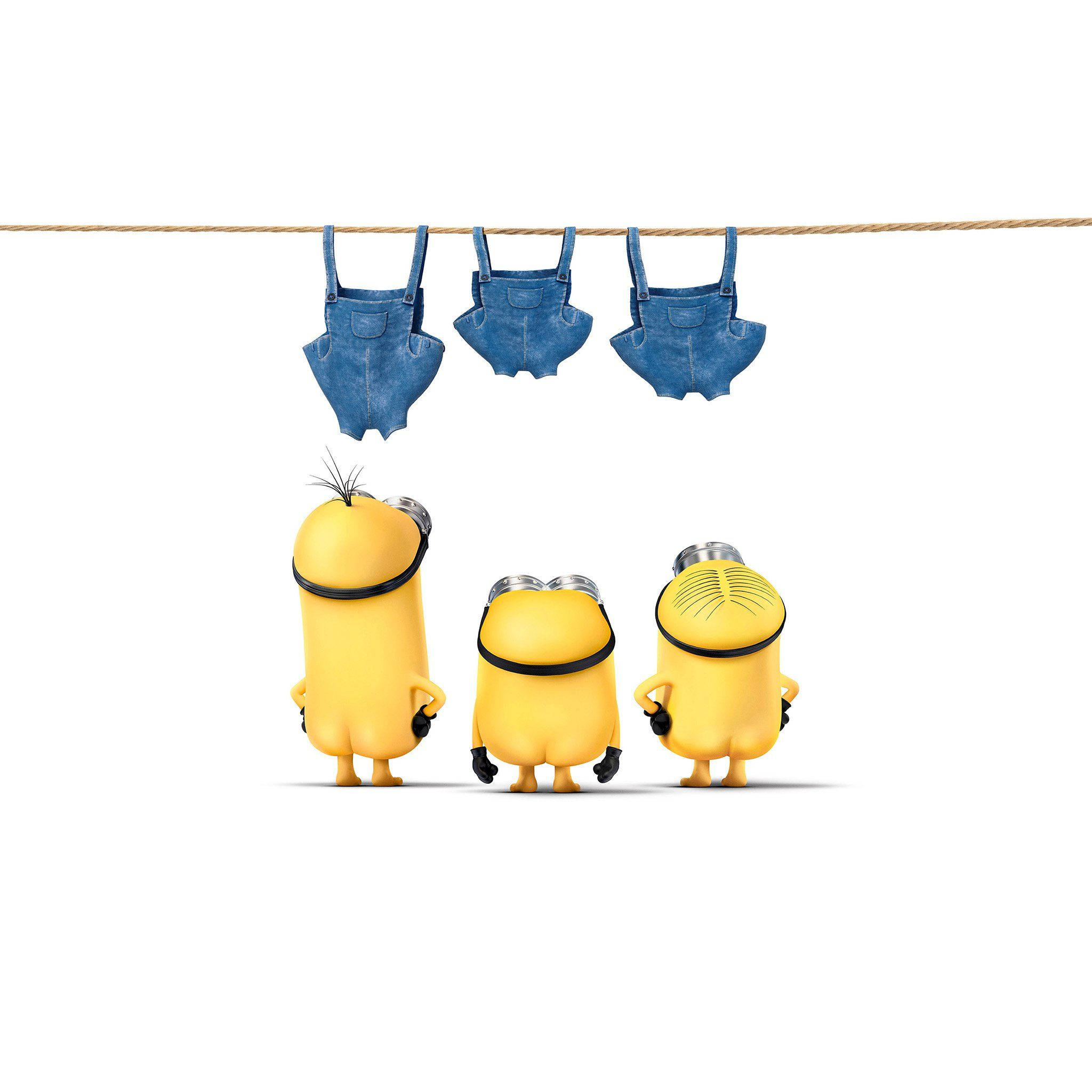 Søde nøgne minions til iPad Wallpapers