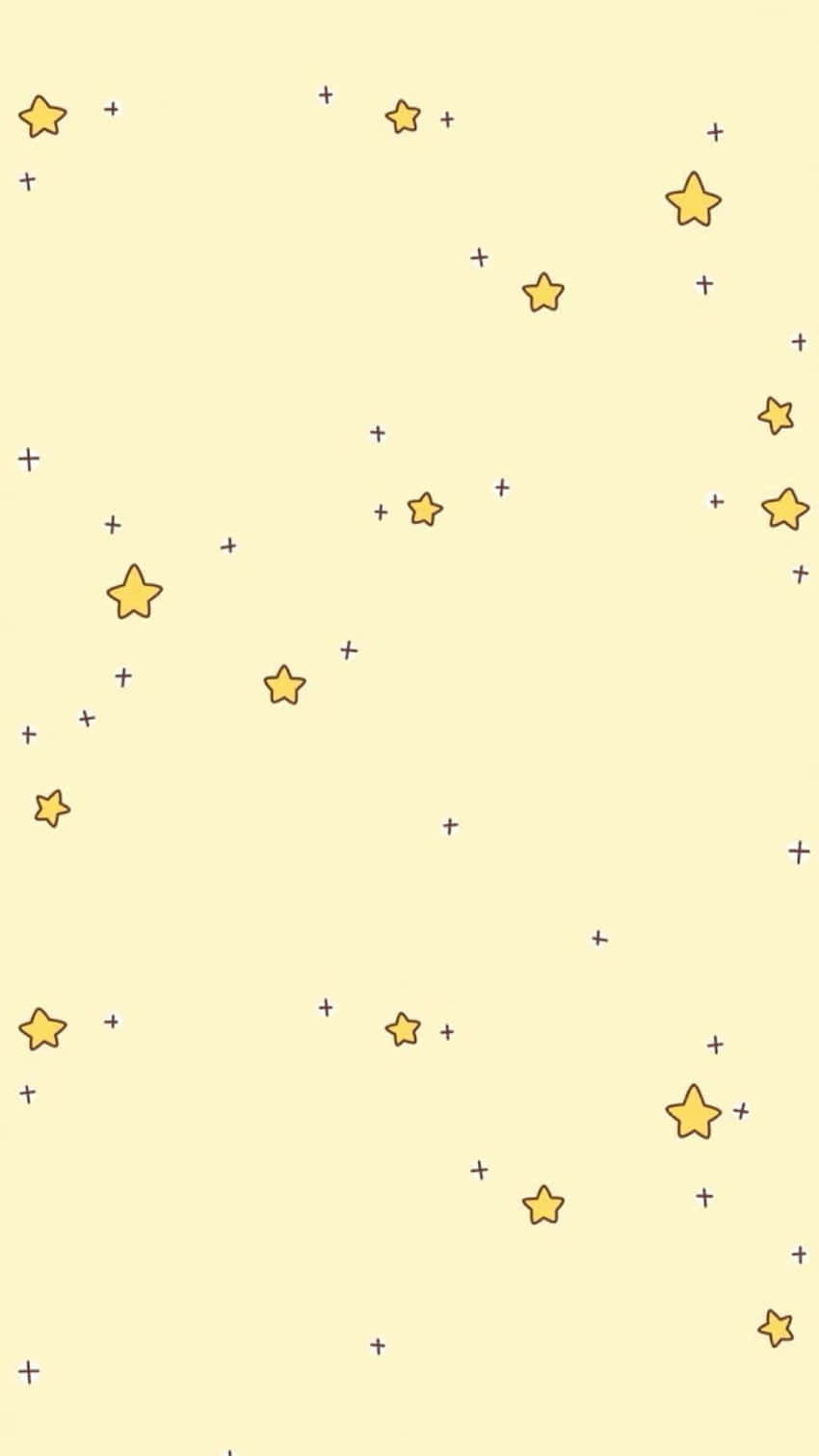 Søde pastelgule små stjerner Wallpapers