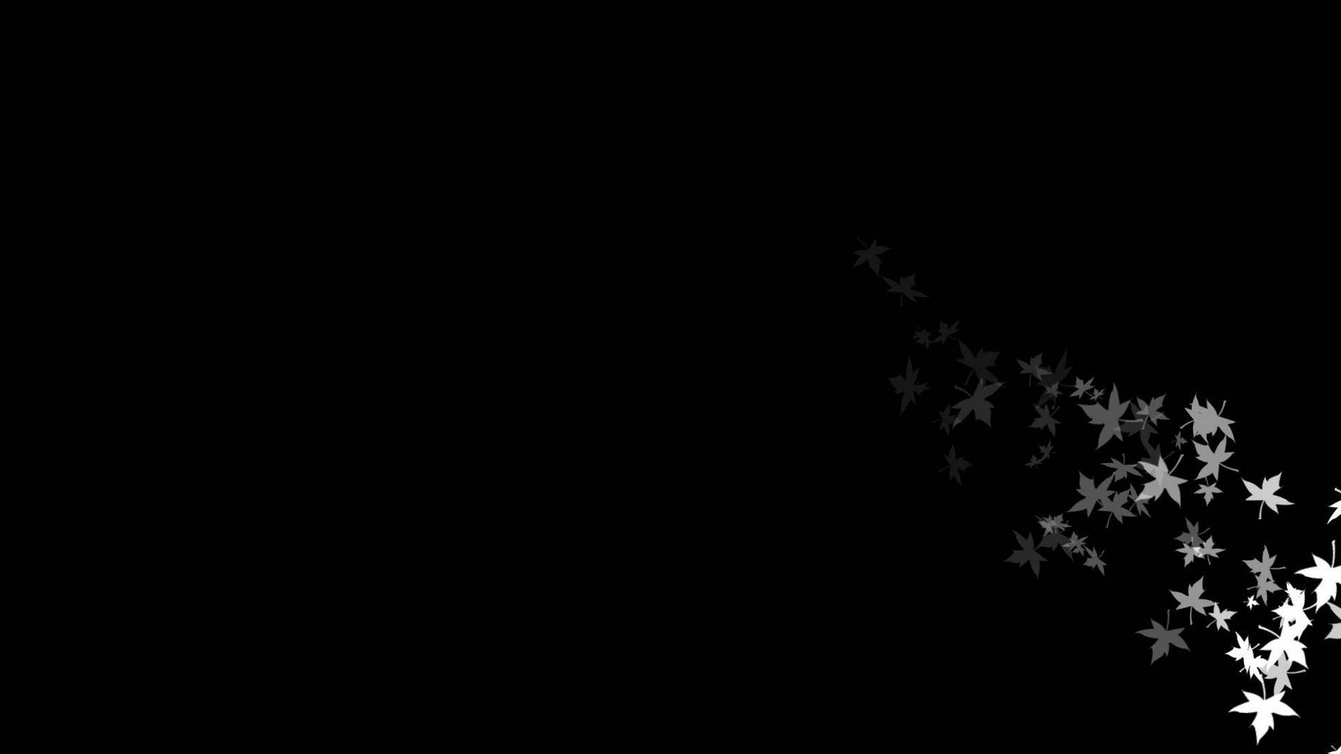 Søde sorte ahornblade kunst Wallpapers