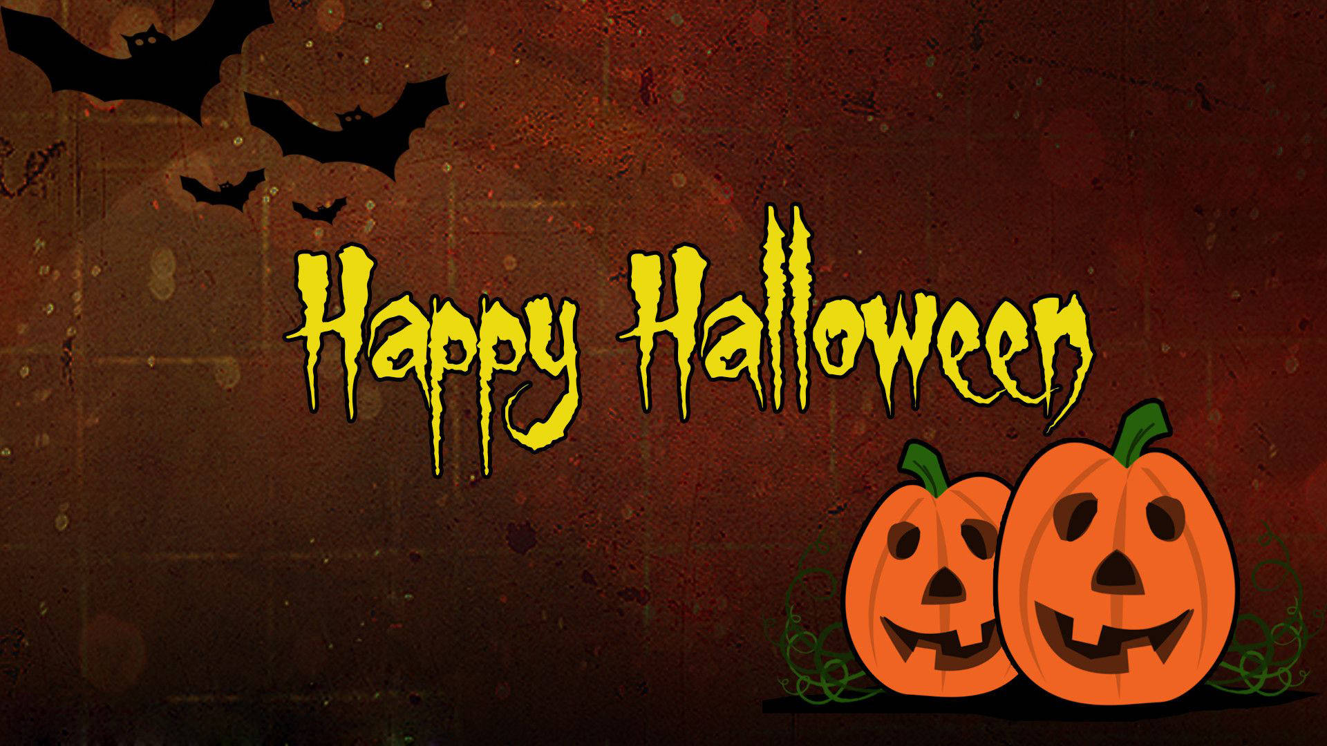 Søde æstetiske Halloween-flagermus og græskar Wallpapers