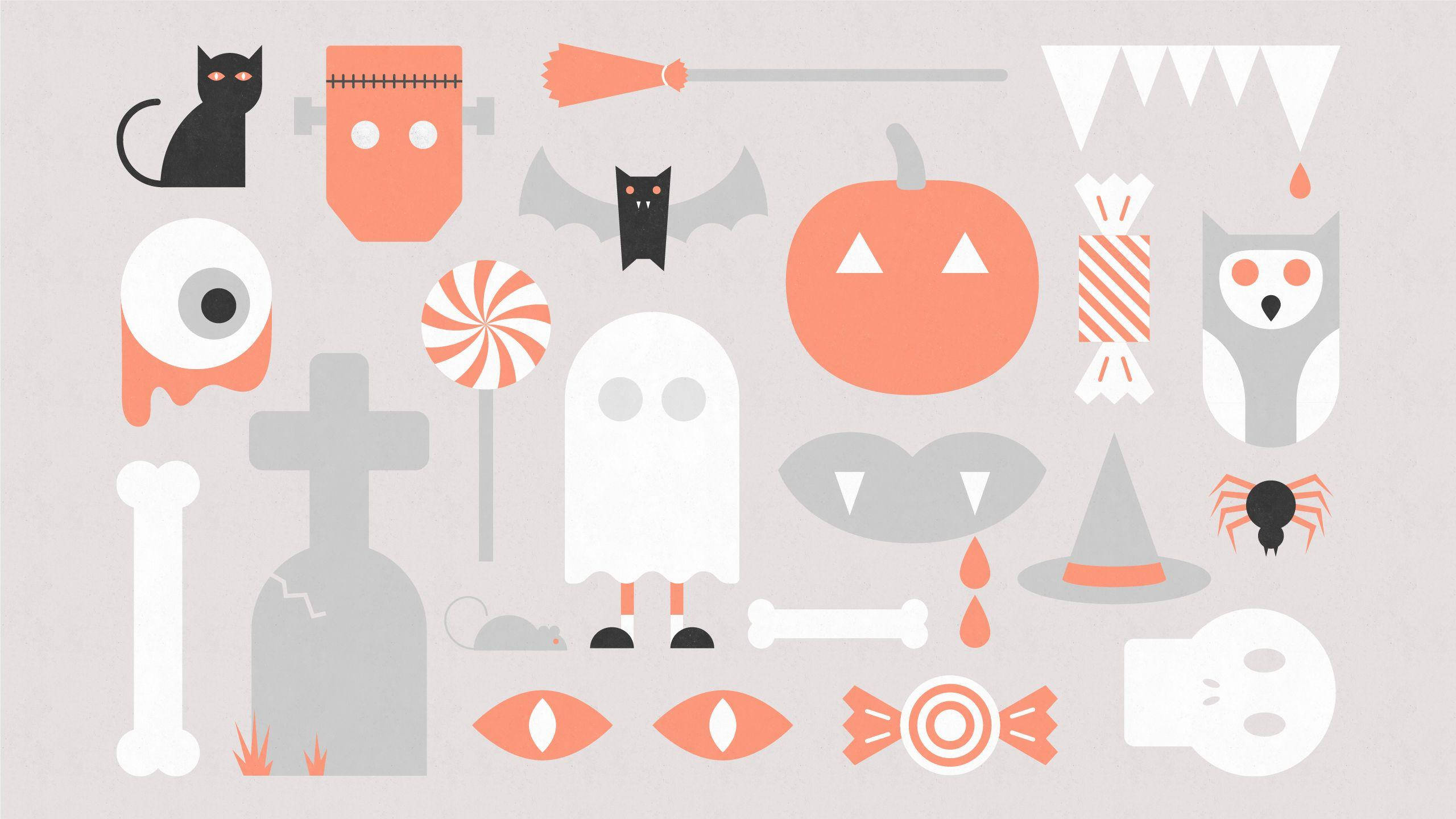 Søde æstetiske Halloween-ikoner Wallpapers