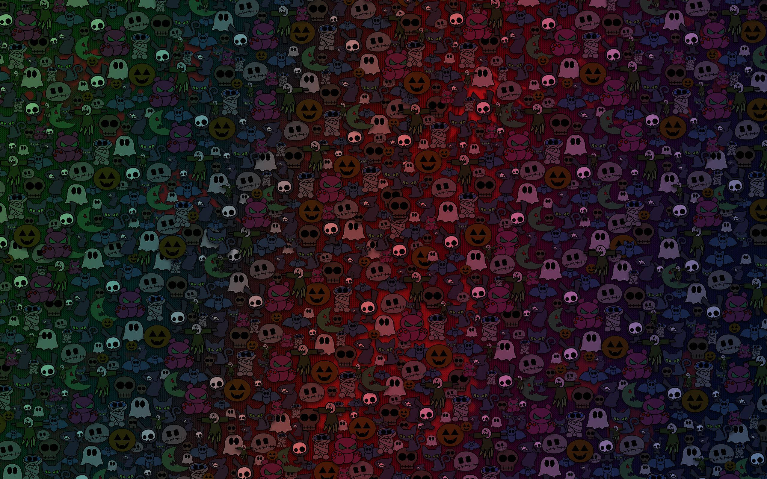 Søde æstetiske Halloween-kradserier Wallpapers