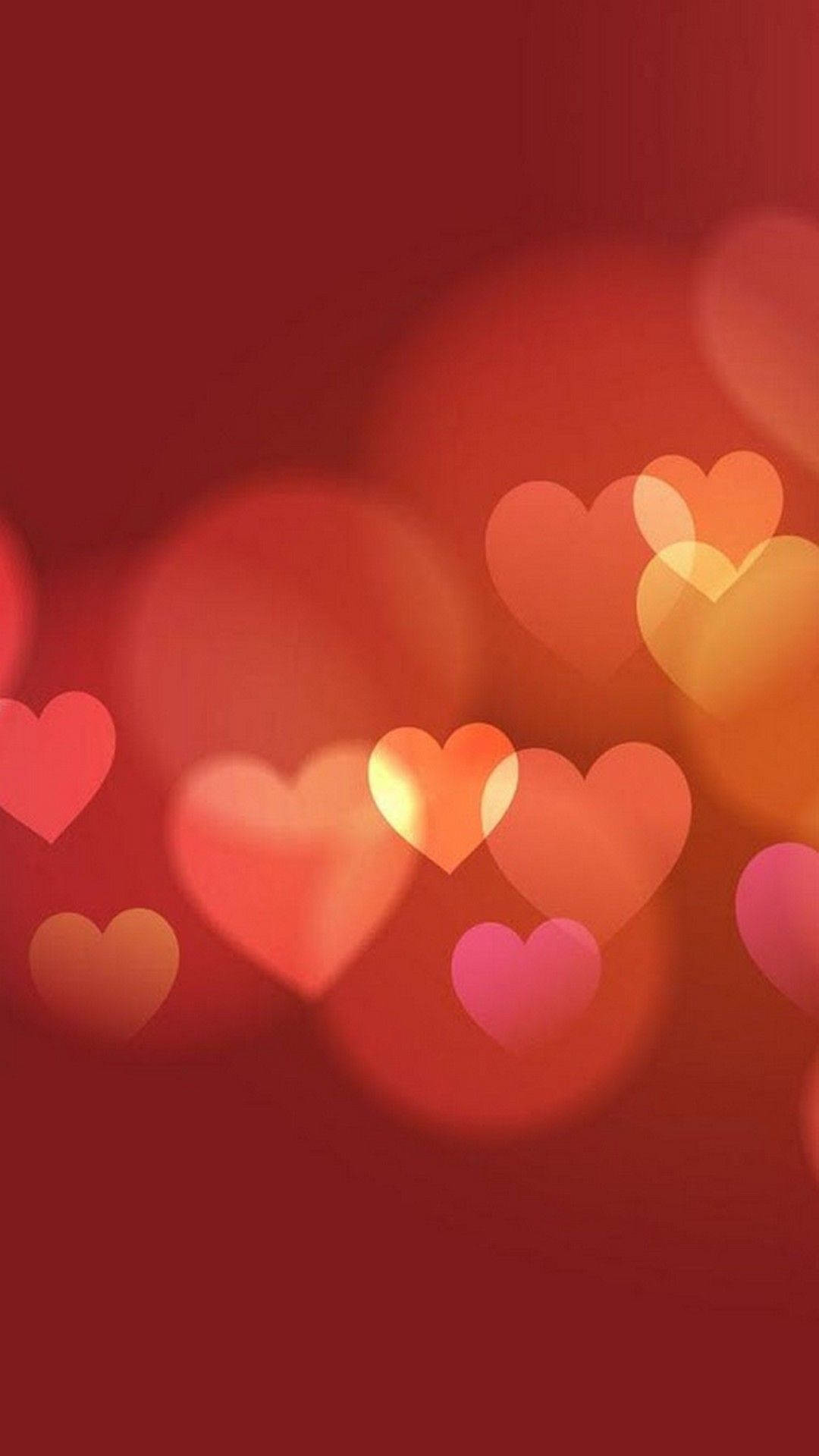 Søde Valentinsdag Funklende Hjerter Wallpapers