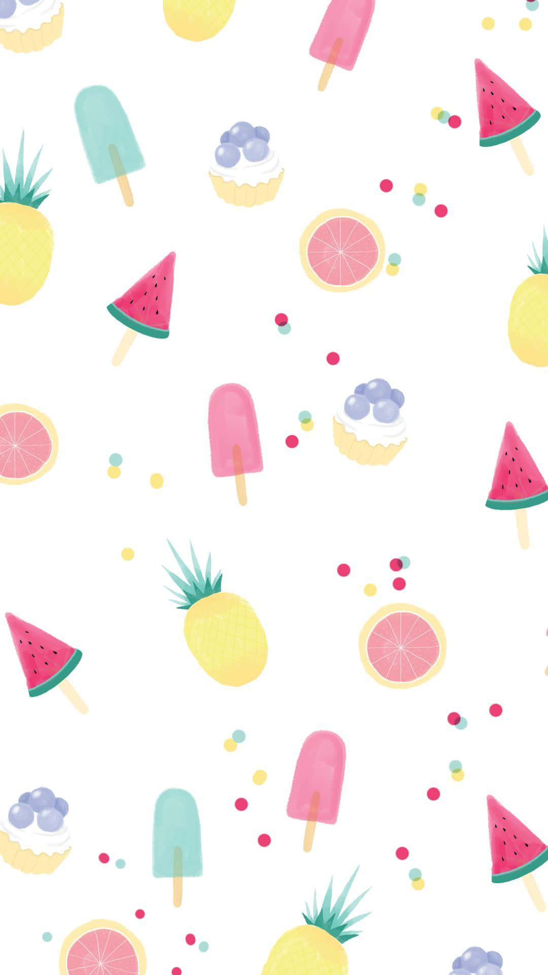 Sødt animeret par på en pastel pink iPhone baggrund Wallpapers