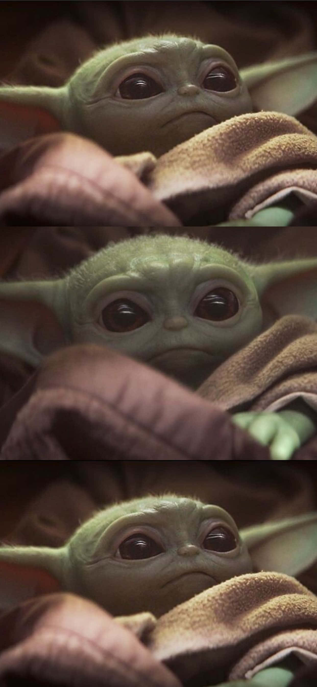 Sødt Baby Yoda collagebillede Wallpapers