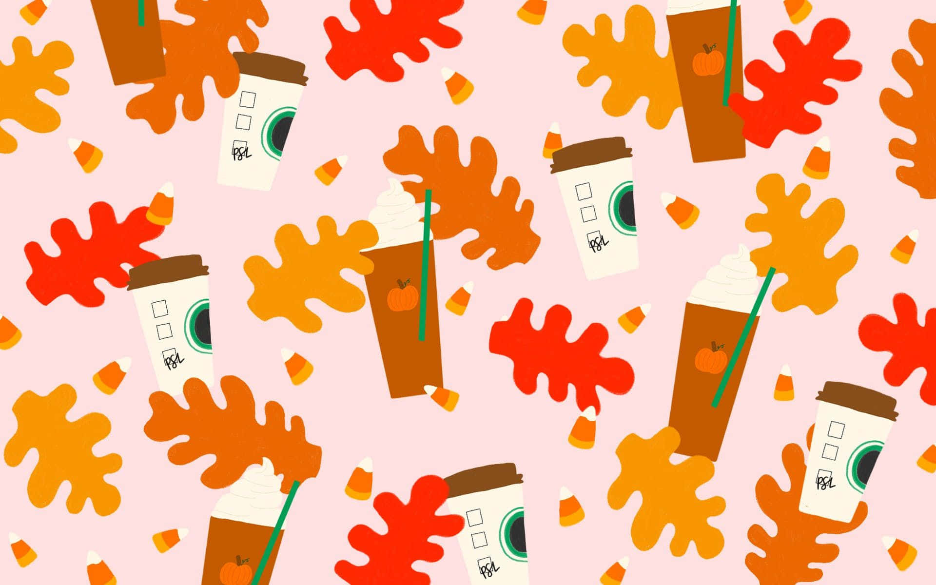 Sødt efterårsbaggrund Wallpapers
