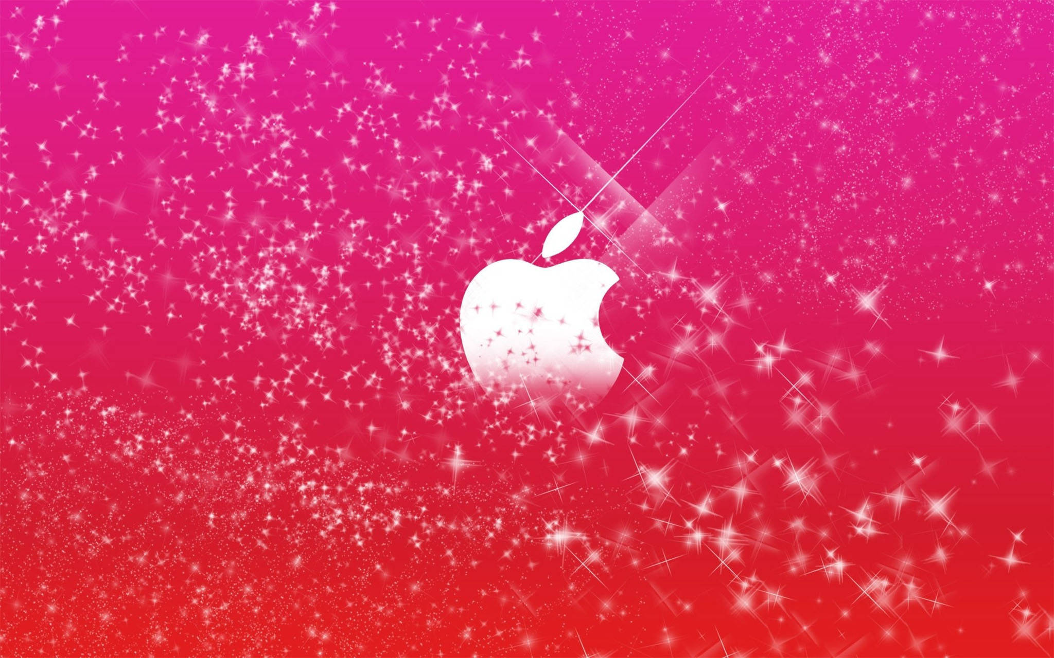 Sødt lyserødt Apple-logo Wallpapers