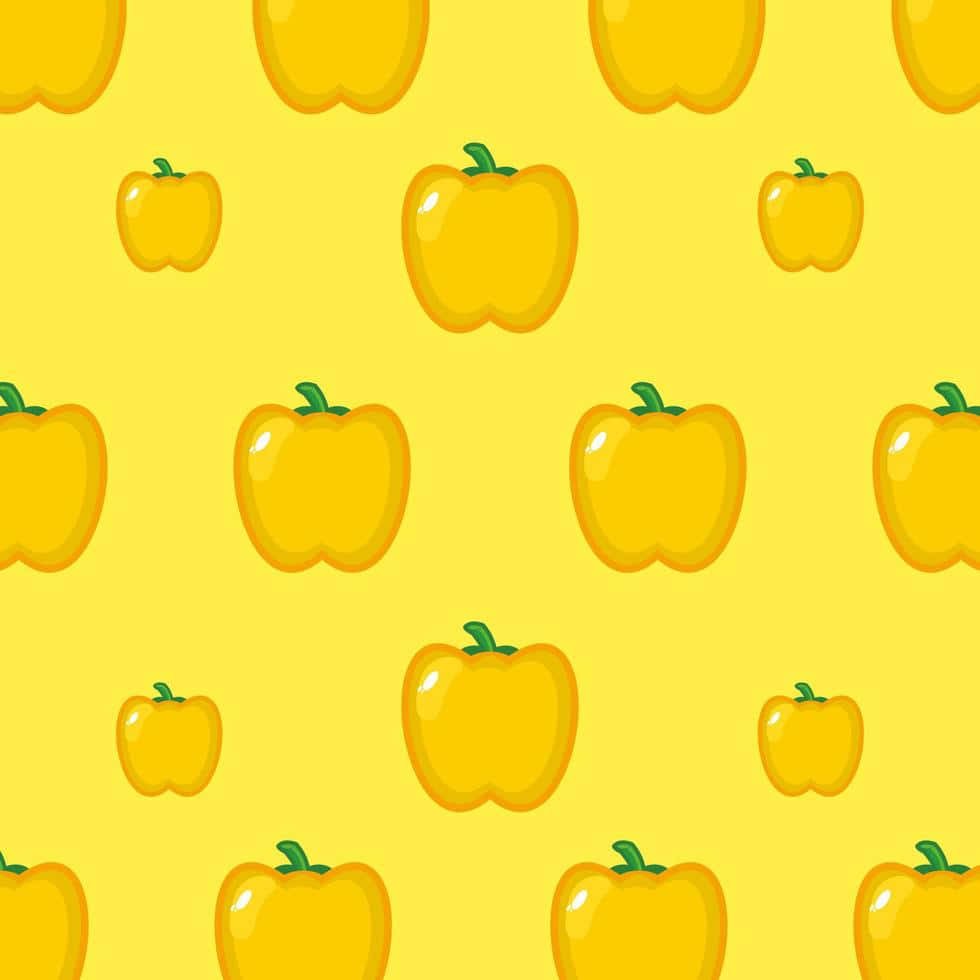 Sødt pastelgult pebermønster Wallpapers