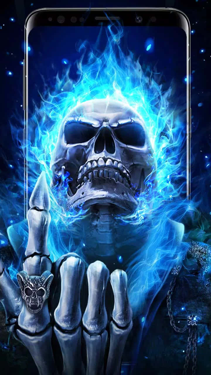 Se den flammende kranies kraft Wallpapers