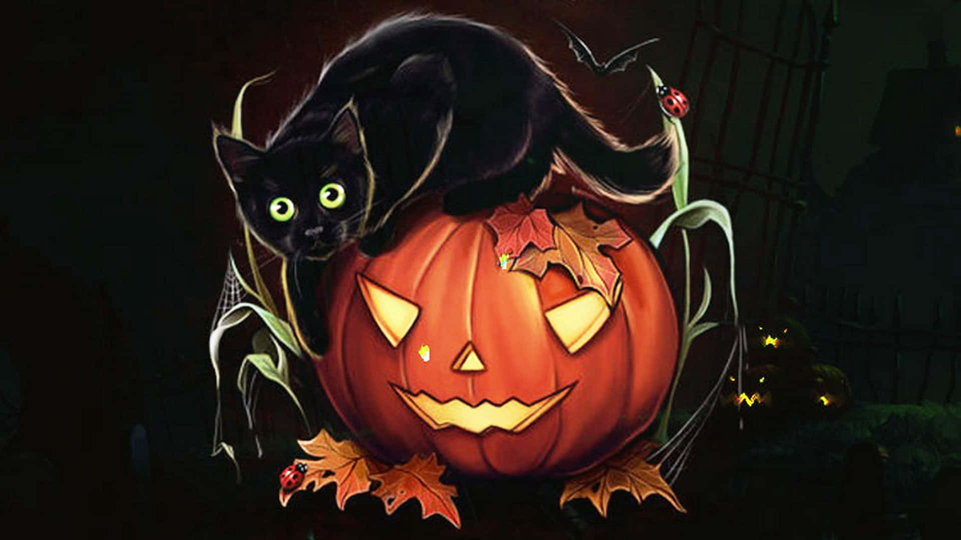 Se hvor sødt og uhyggeligt Halloween kan være! Wallpapers