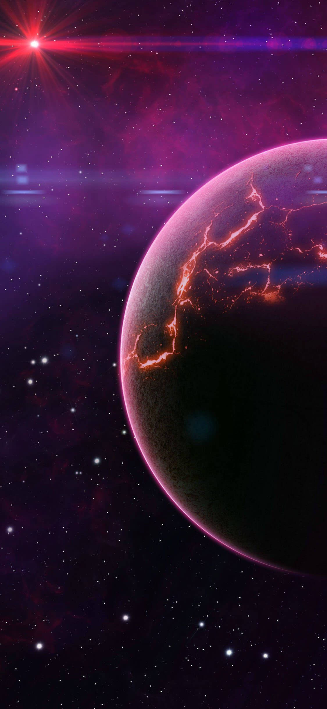Se op mod himlen og udforsk det uendelige univers med iPhone Xs. Wallpapers
