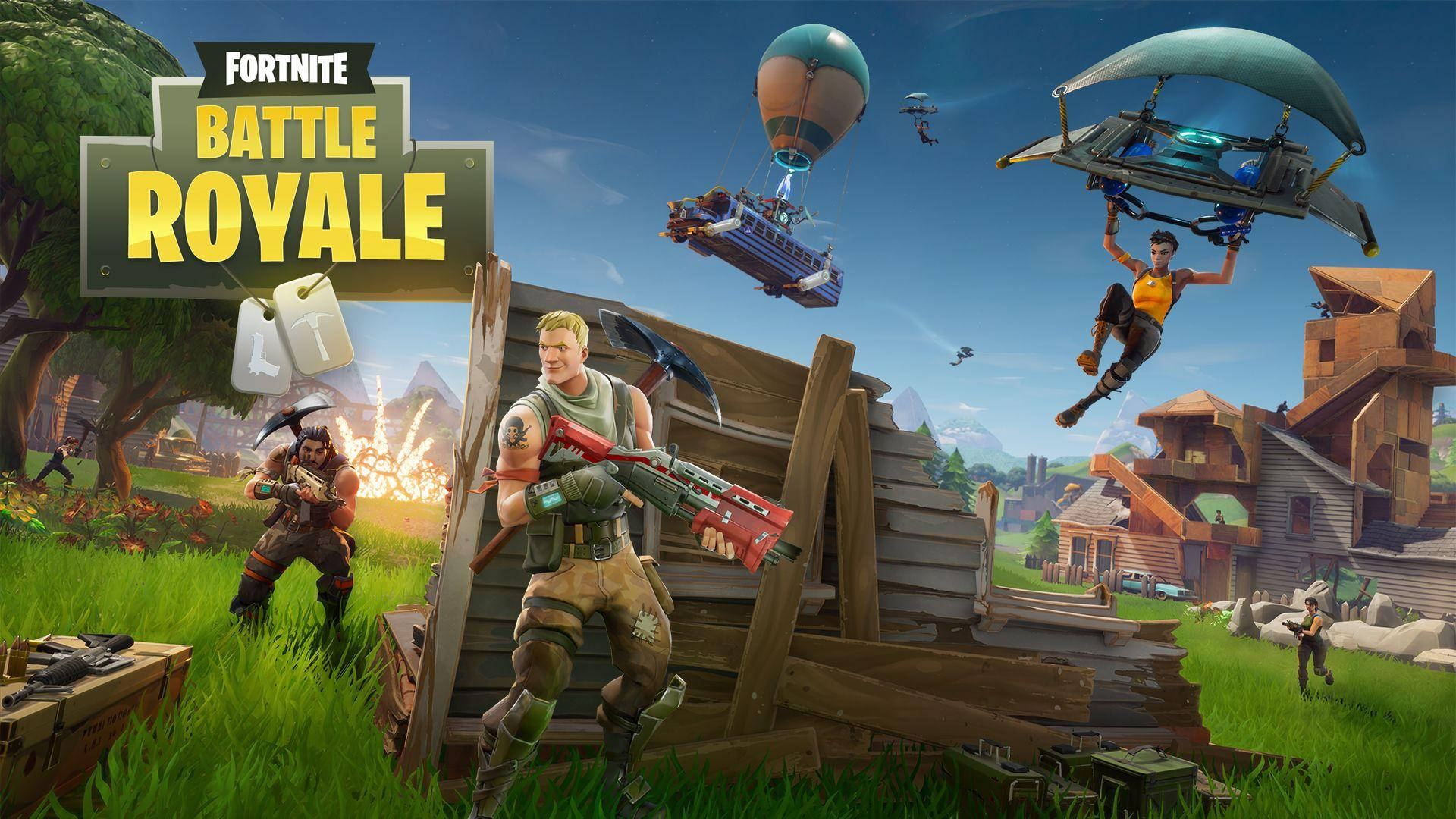 Sej Fortnite Battle Royale Baggrund Wallpapers