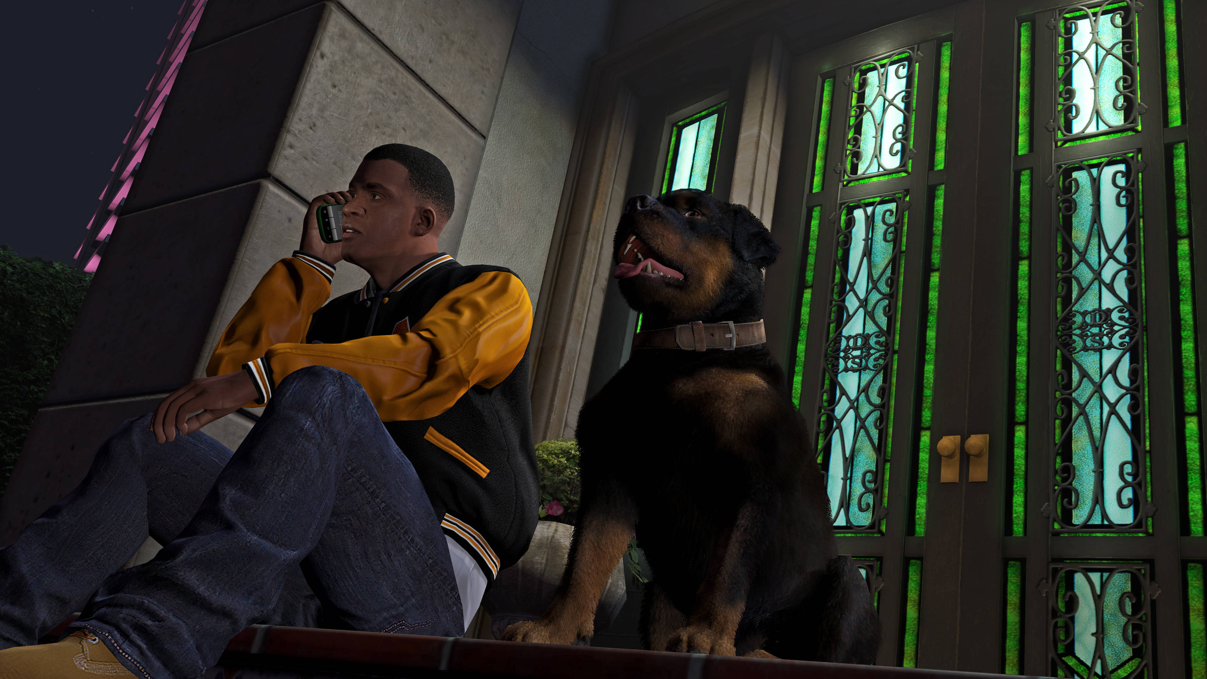 Sej GTA-mand og hund Wallpapers