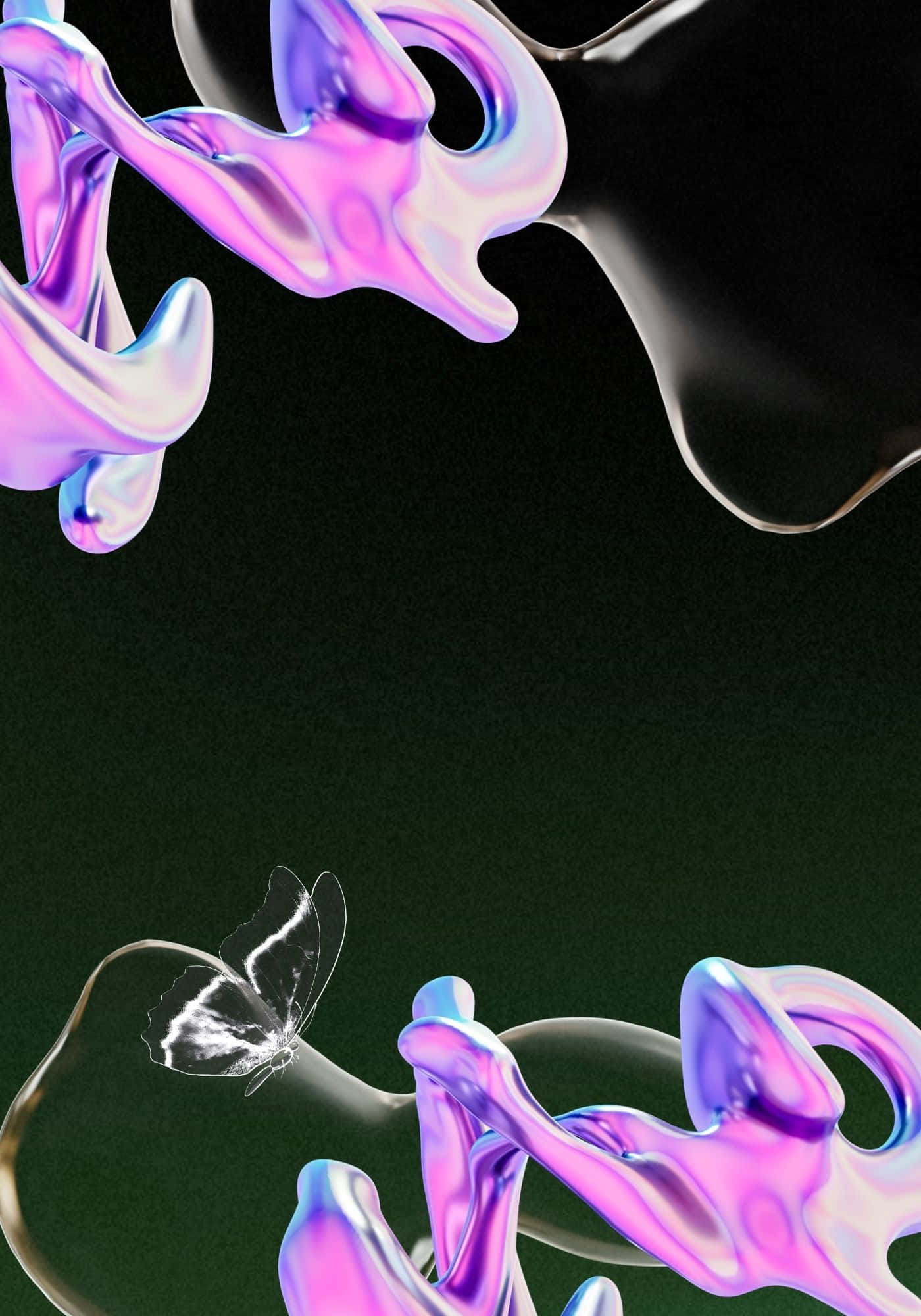 Sej lyserød flydende effekt baggrund Wallpapers