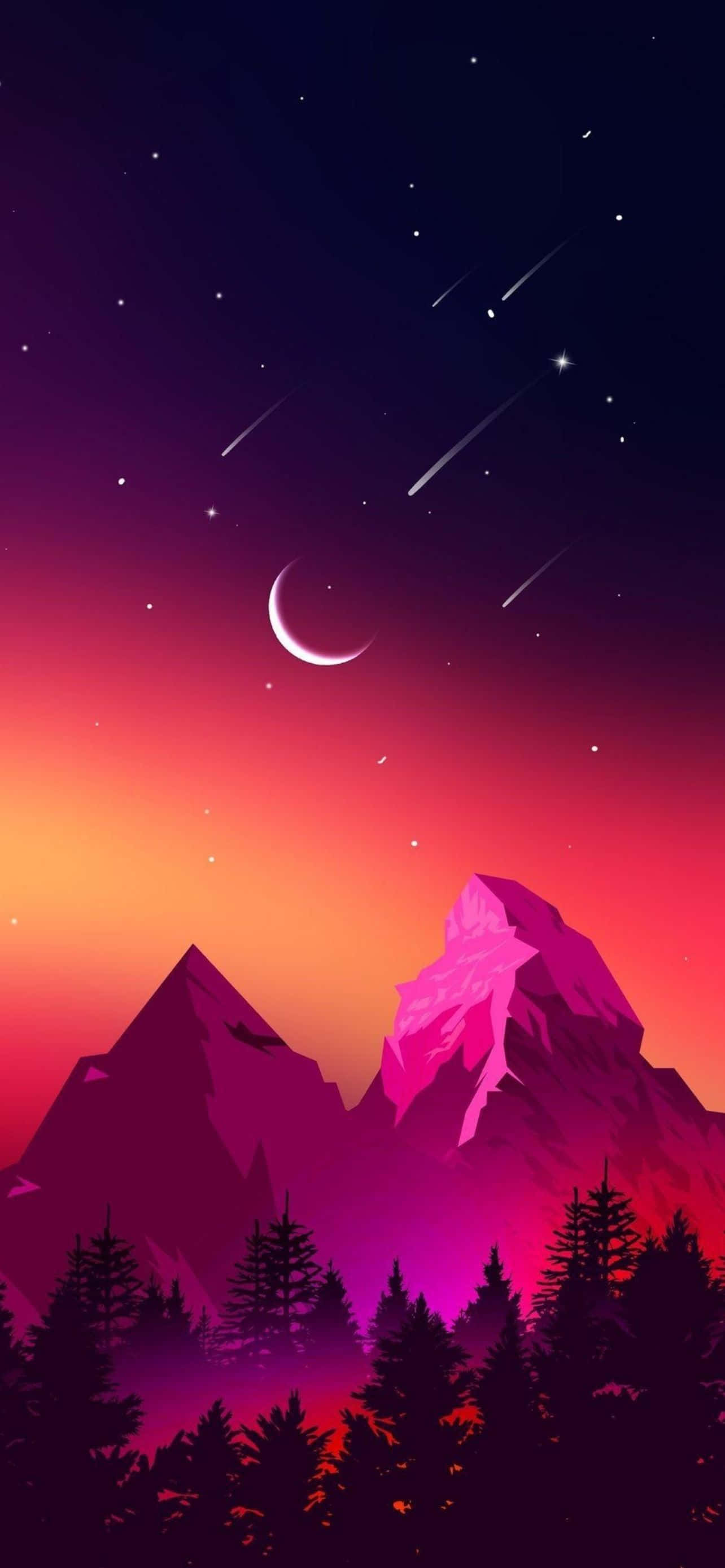 Sej Neon Skov iPhone Baggrund Wallpapers