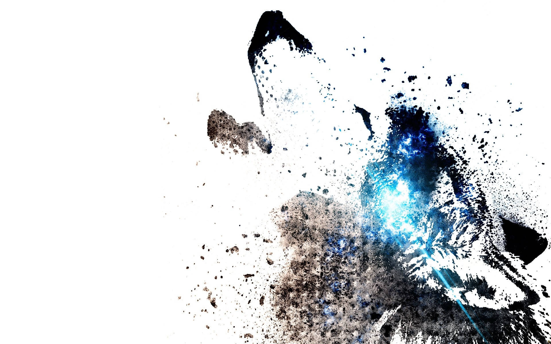 Sej Ulv Dispersion Kunst Wallpapers