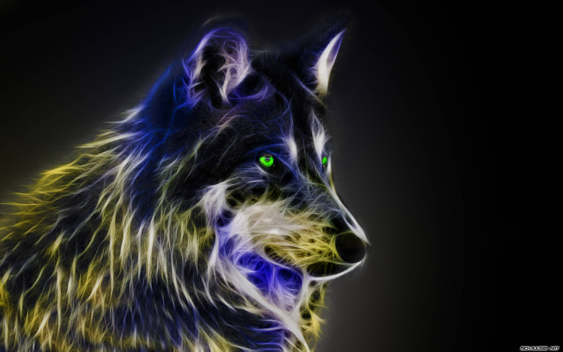 Sej ulv fraktalkunst Wallpapers