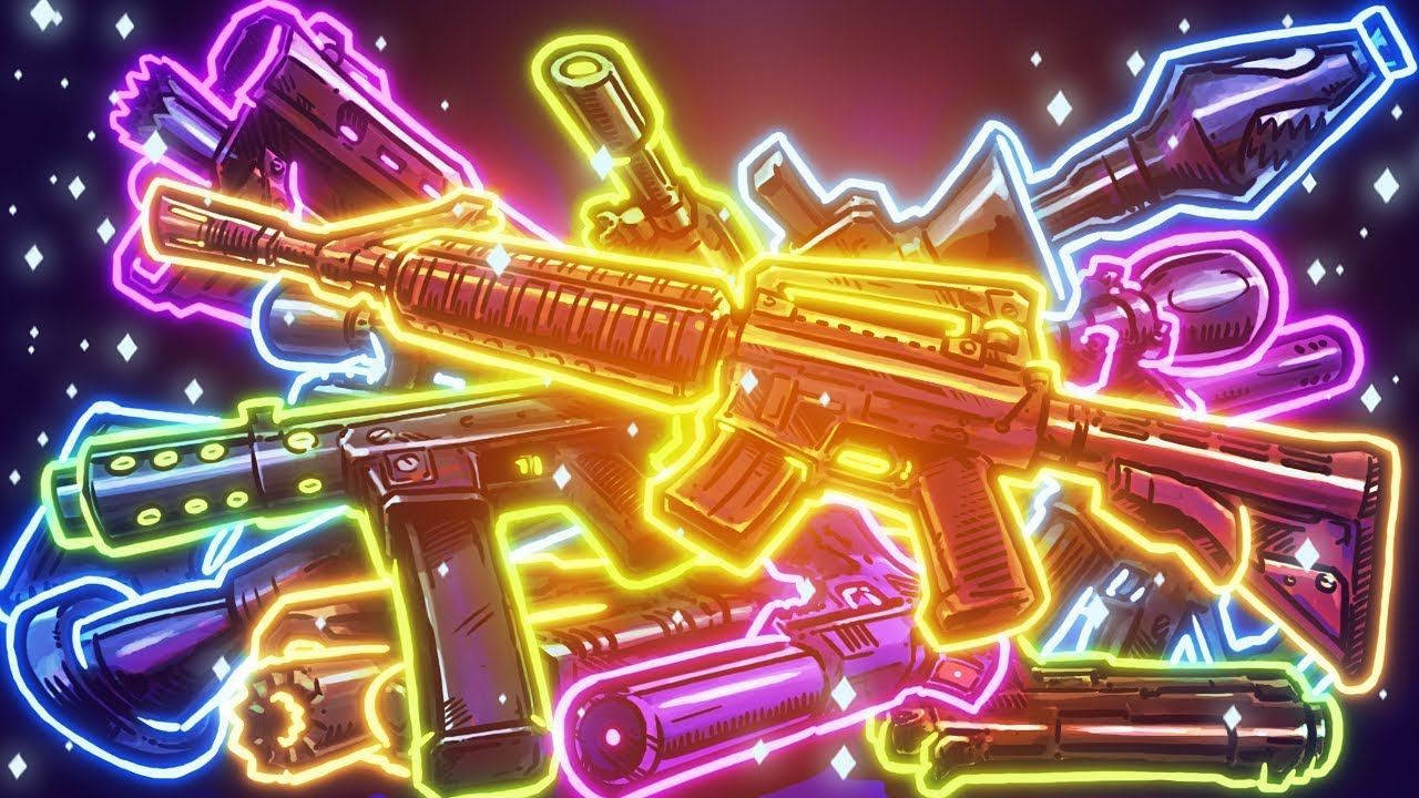 Seje Fortnite lysende våben Wallpapers