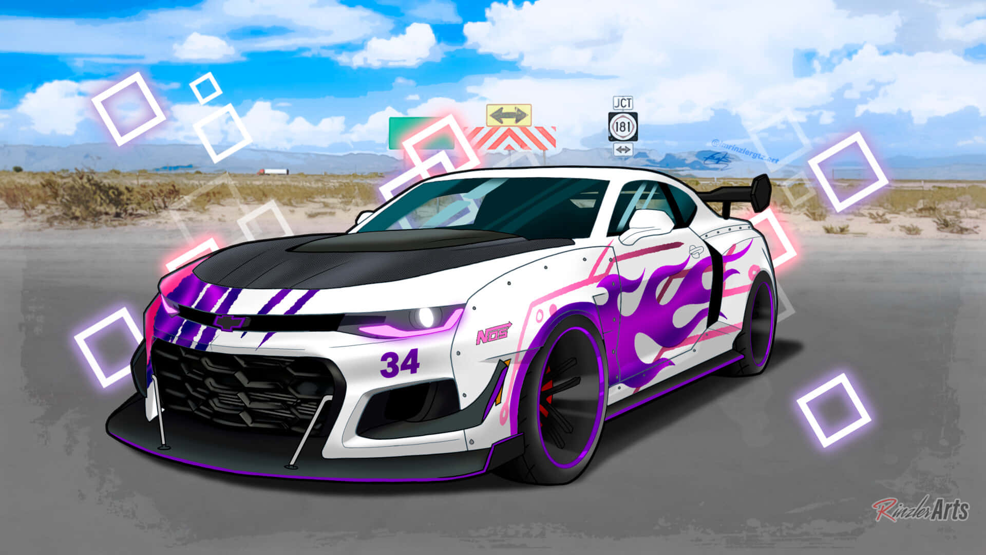 Sejl af sted i stil med denne tilpassede anime-bil Wallpapers