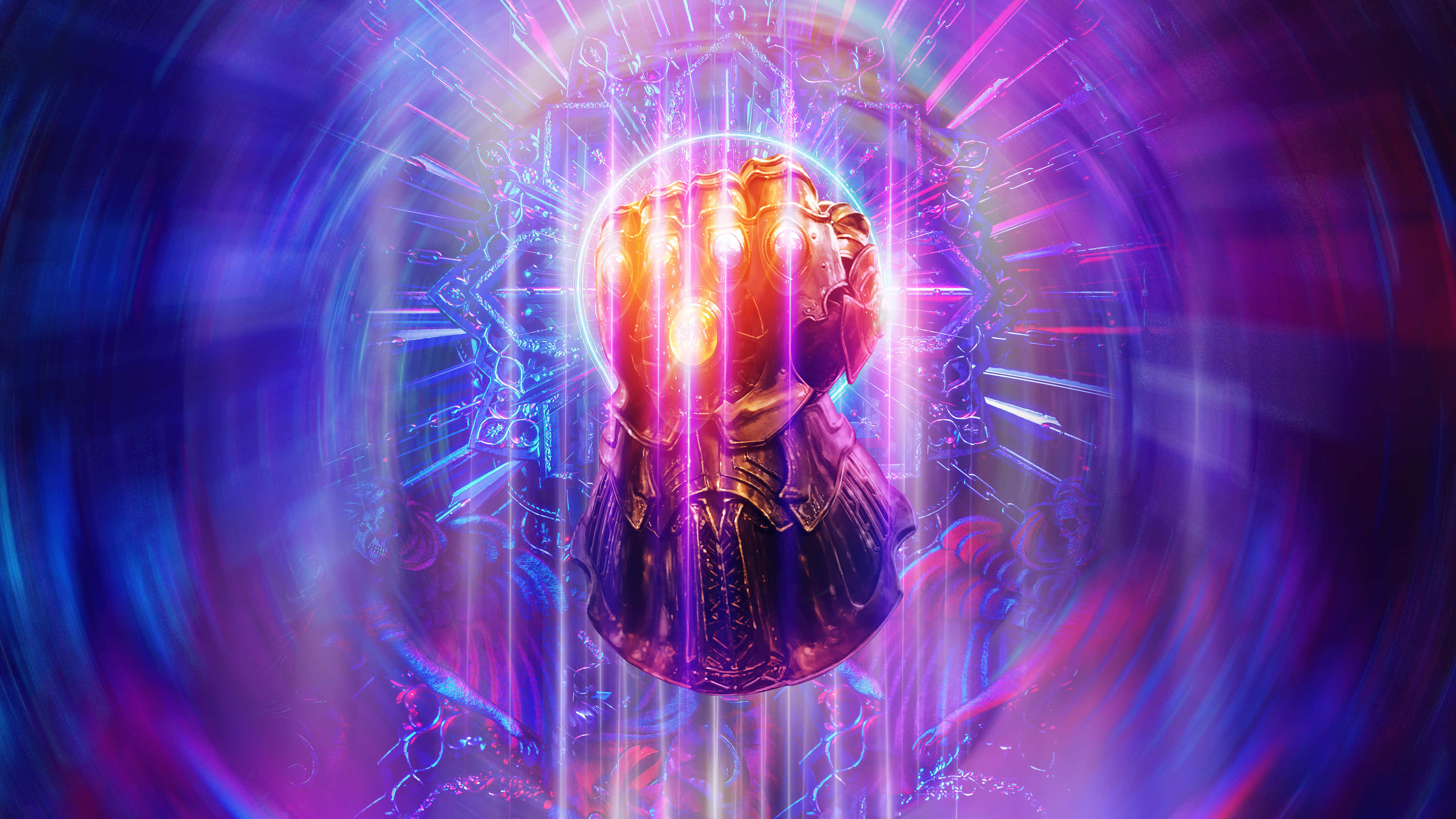Sejt lilla æstetisk billede af Infinity Gauntlet Wallpapers