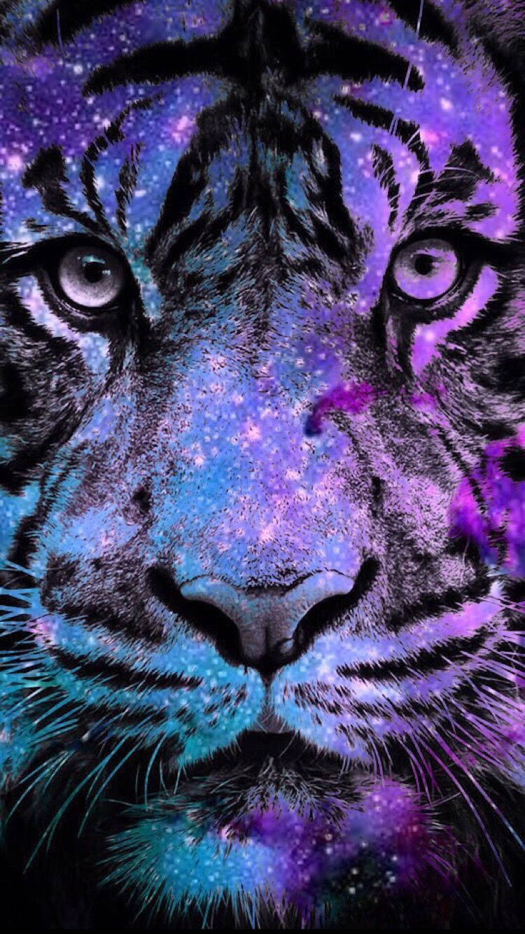 Sejt stjerneklar tiger digitalt kunstværk Wallpapers
