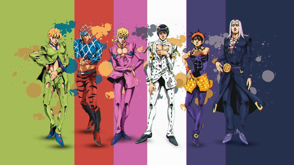 Seks gyldne vinde i Jojo Manga Wallpapers