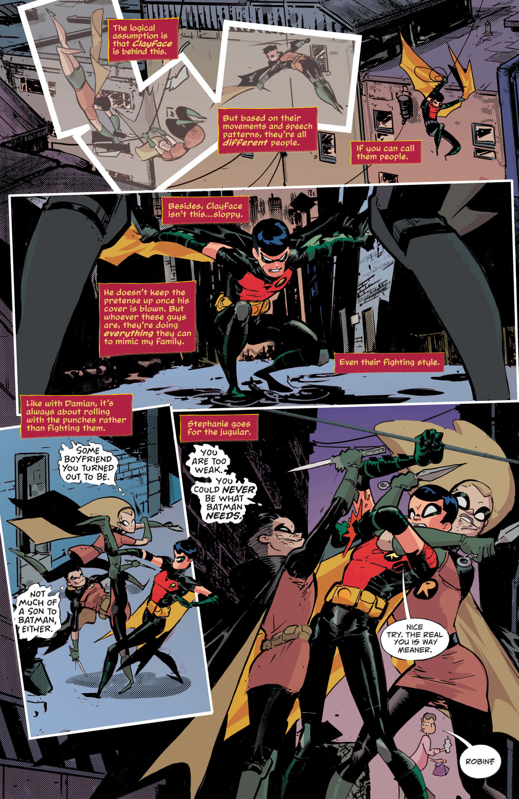 Selvsikker Tim Drake viser sine superhelteevner Wallpapers