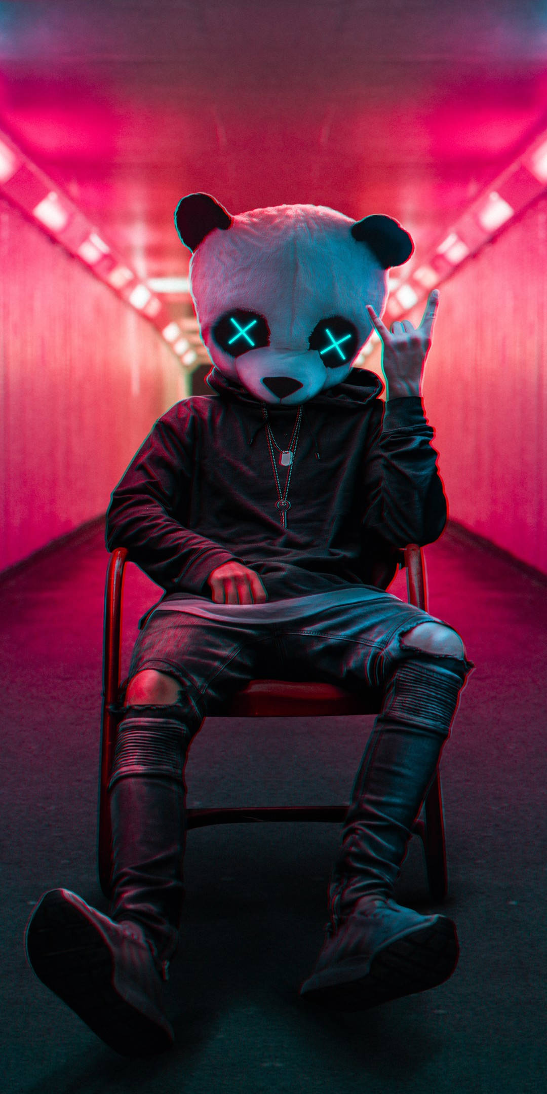 Ser fed ud i rødt Wallpapers