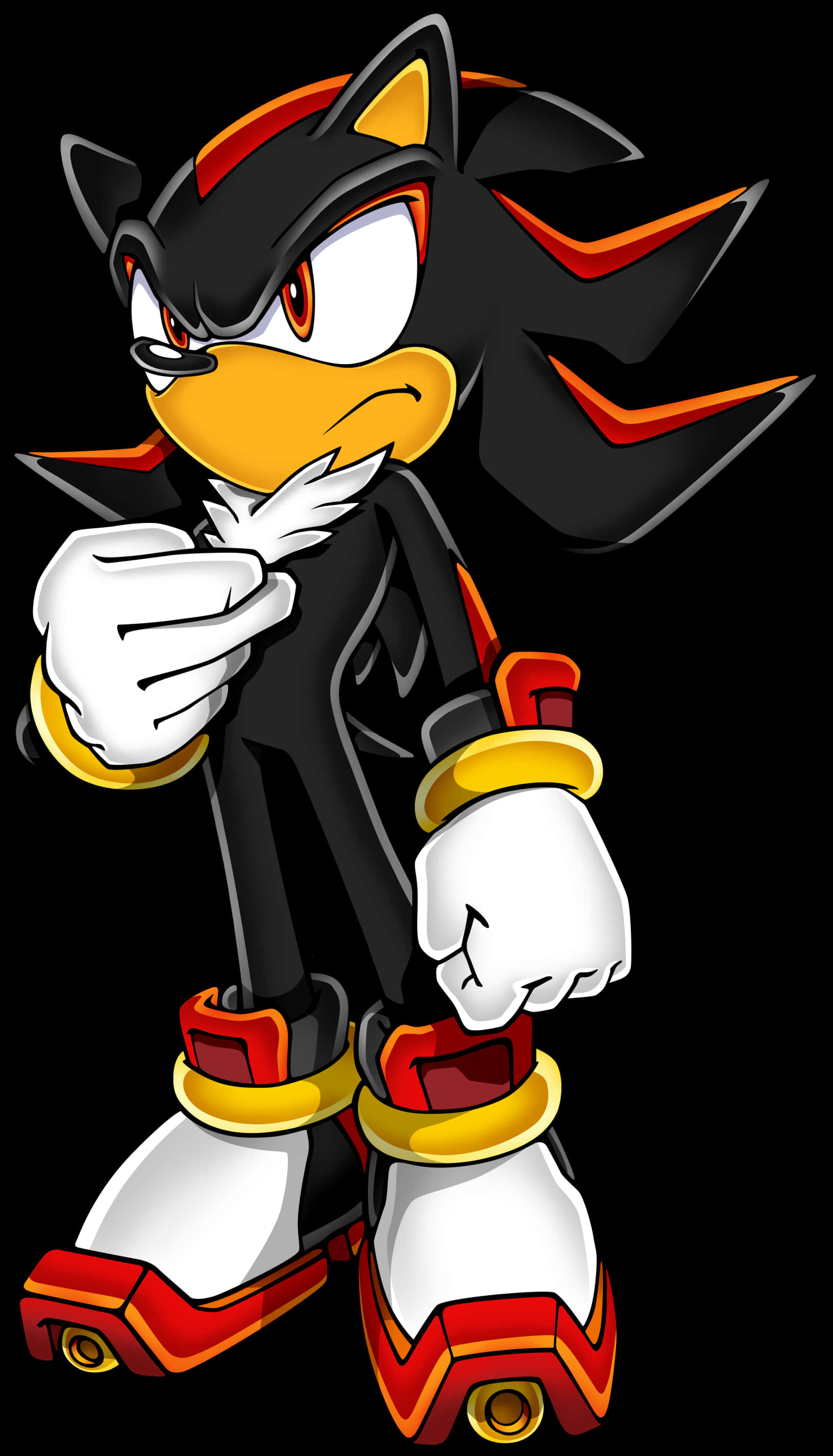 Shadow The Hedgehog stående positur Wallpapers