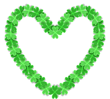 Shamrock hjerte kærlighedssymbol Wallpapers