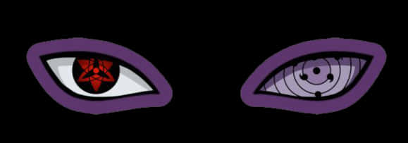 Sharingan og Rinnegan øjne Wallpapers