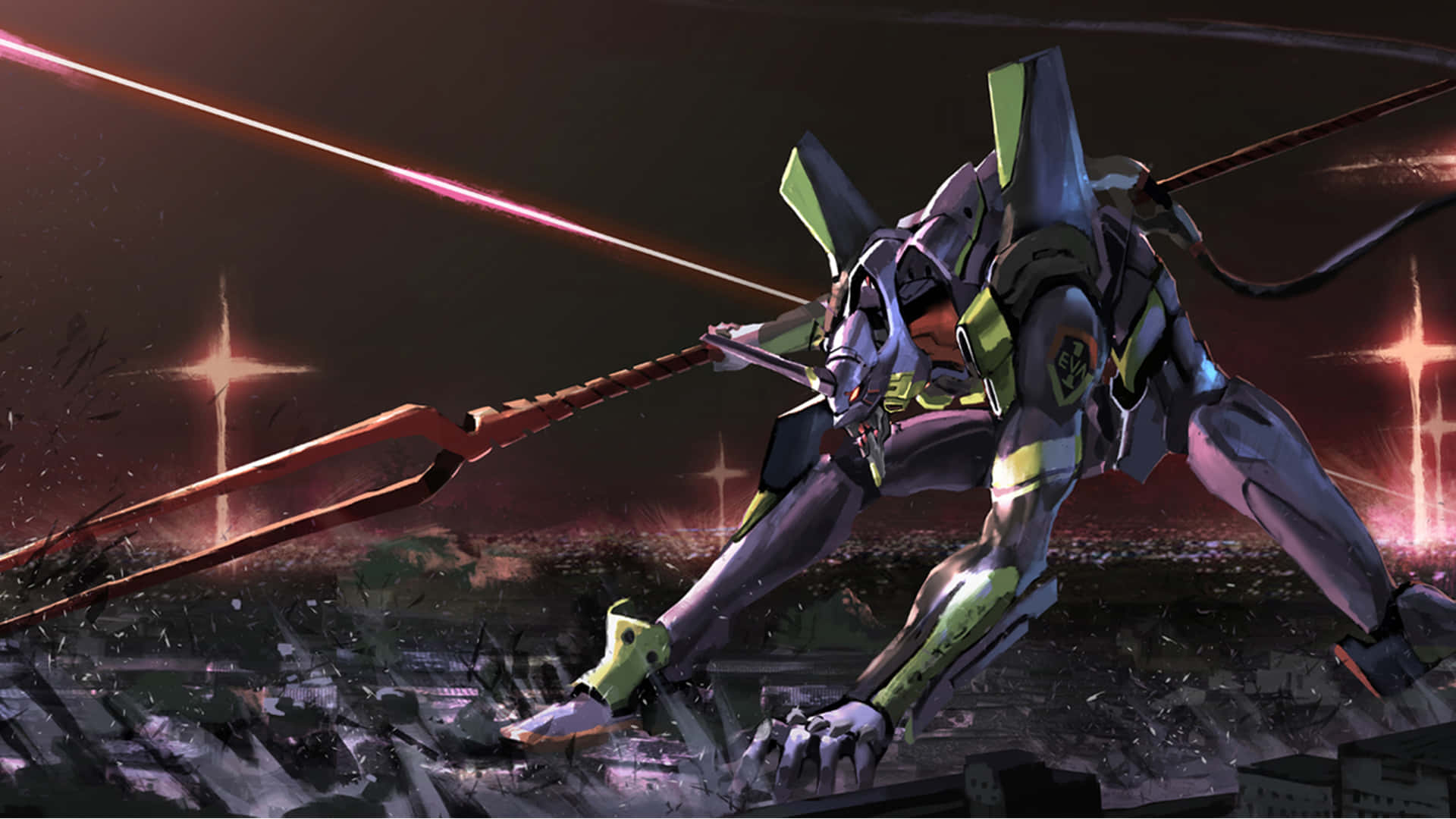 Shinji Ikaris episke rejse for at konfrontere sine dæmoner. Wallpapers