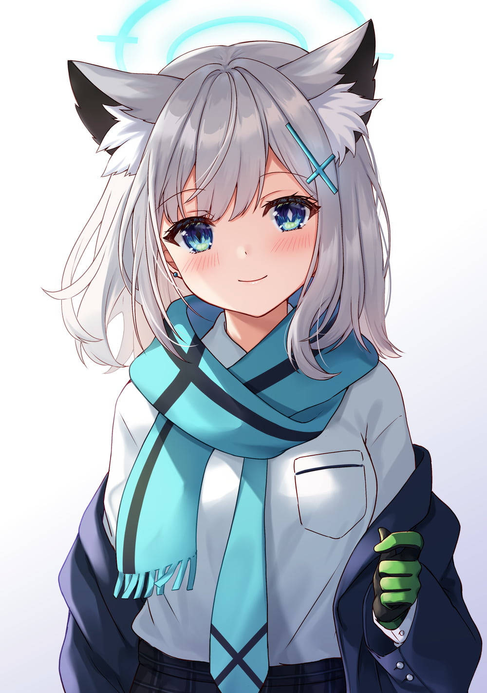 Shiroko Sød Anime Pige iPhone Wallpapers