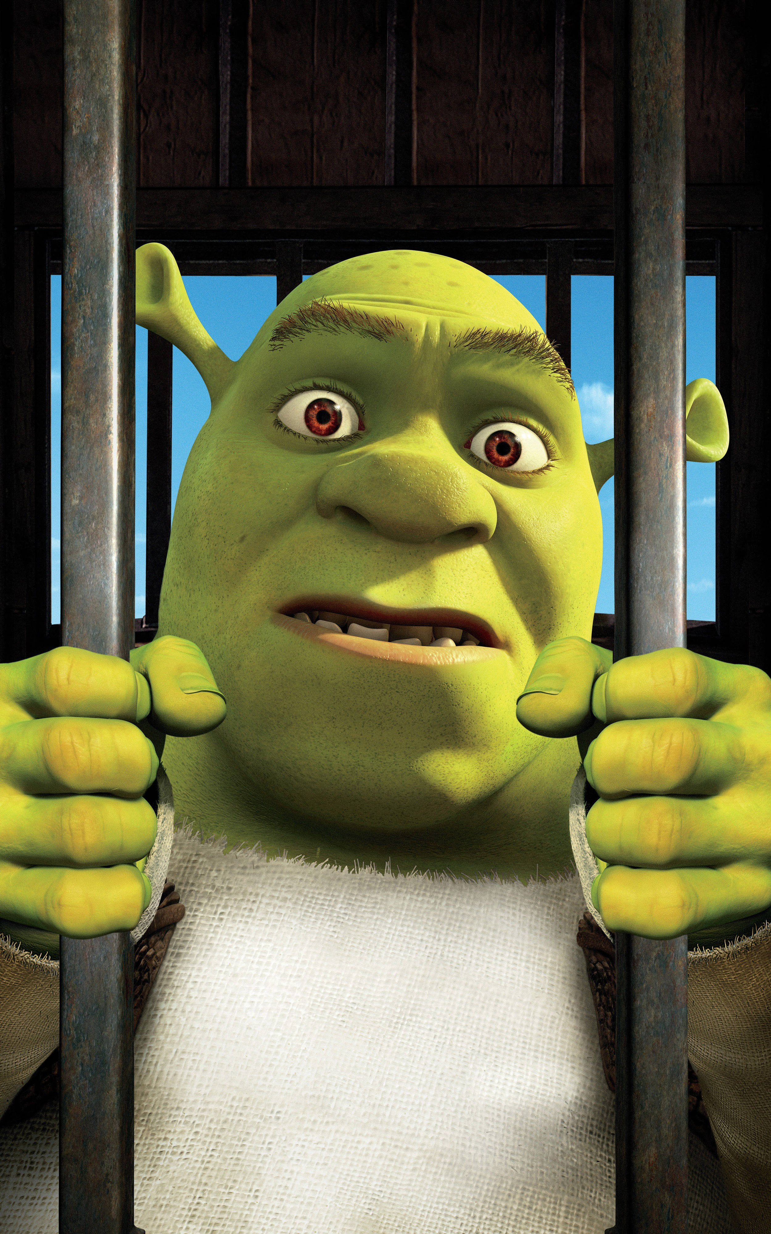 Shrek fanget: Uventet helt i et bur Wallpapers