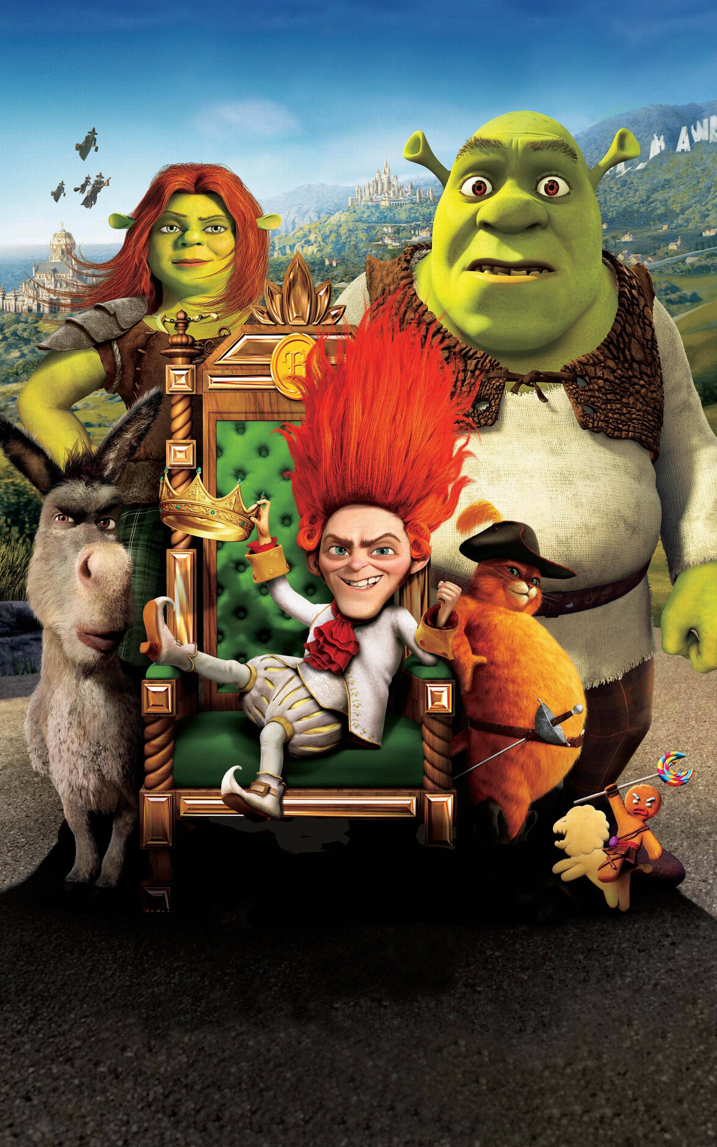 Shrek fordybet i et kontemplativt øjeblik Wallpapers