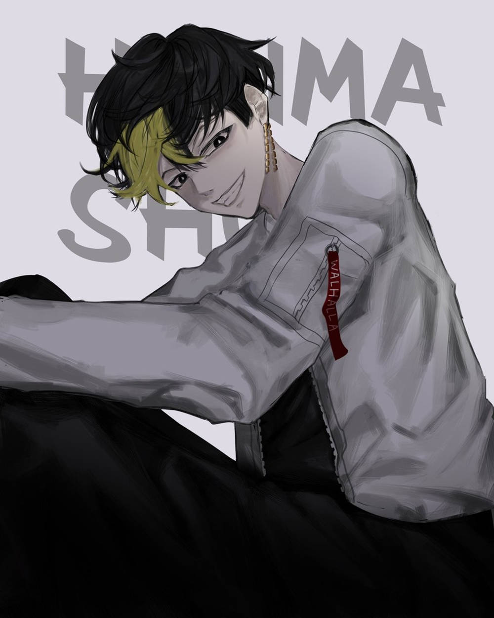 Shuji Hanma Alvorlig Stilling Anime Snapshot Wallpapers