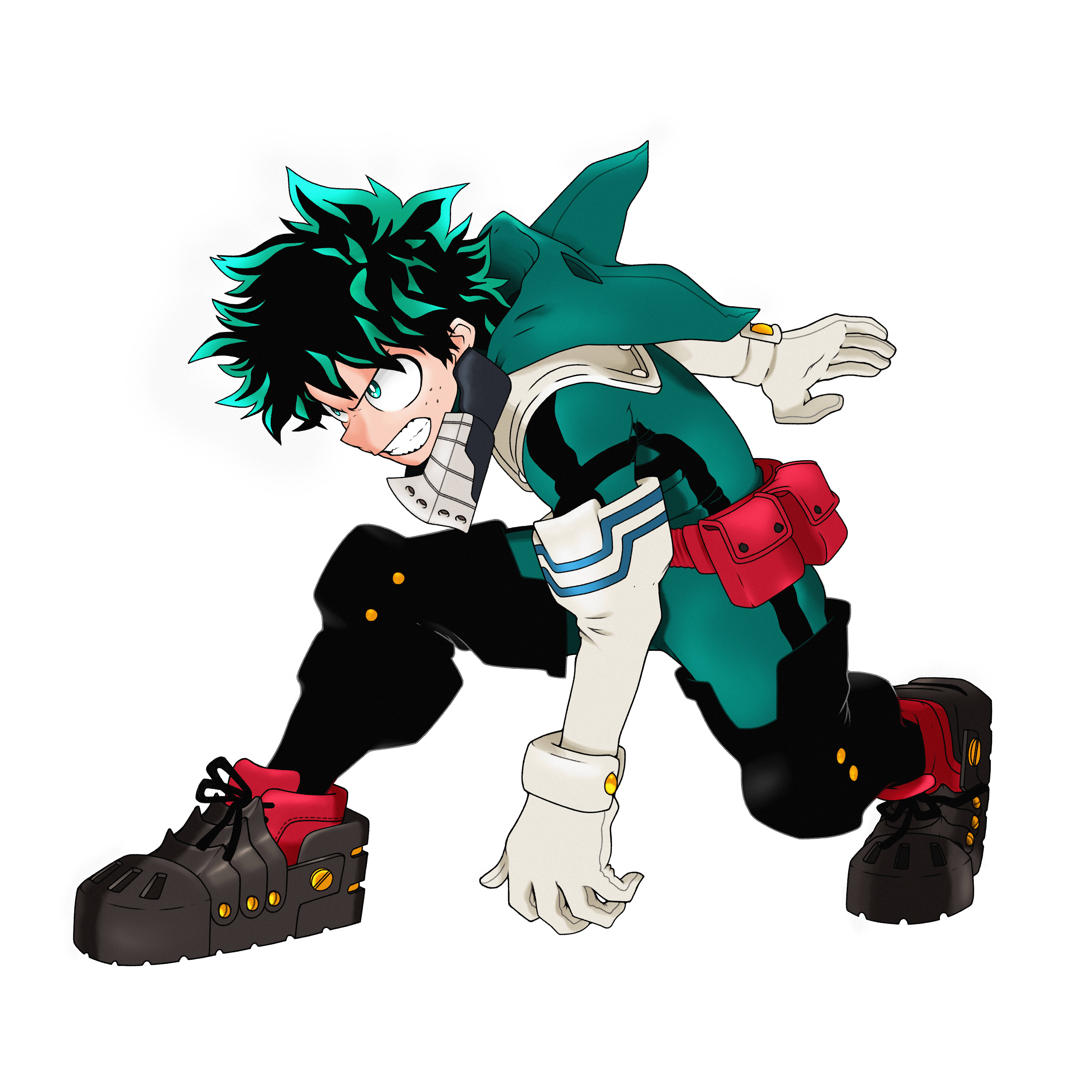 Siddende Izuku Midoriya 4K Wallpapers