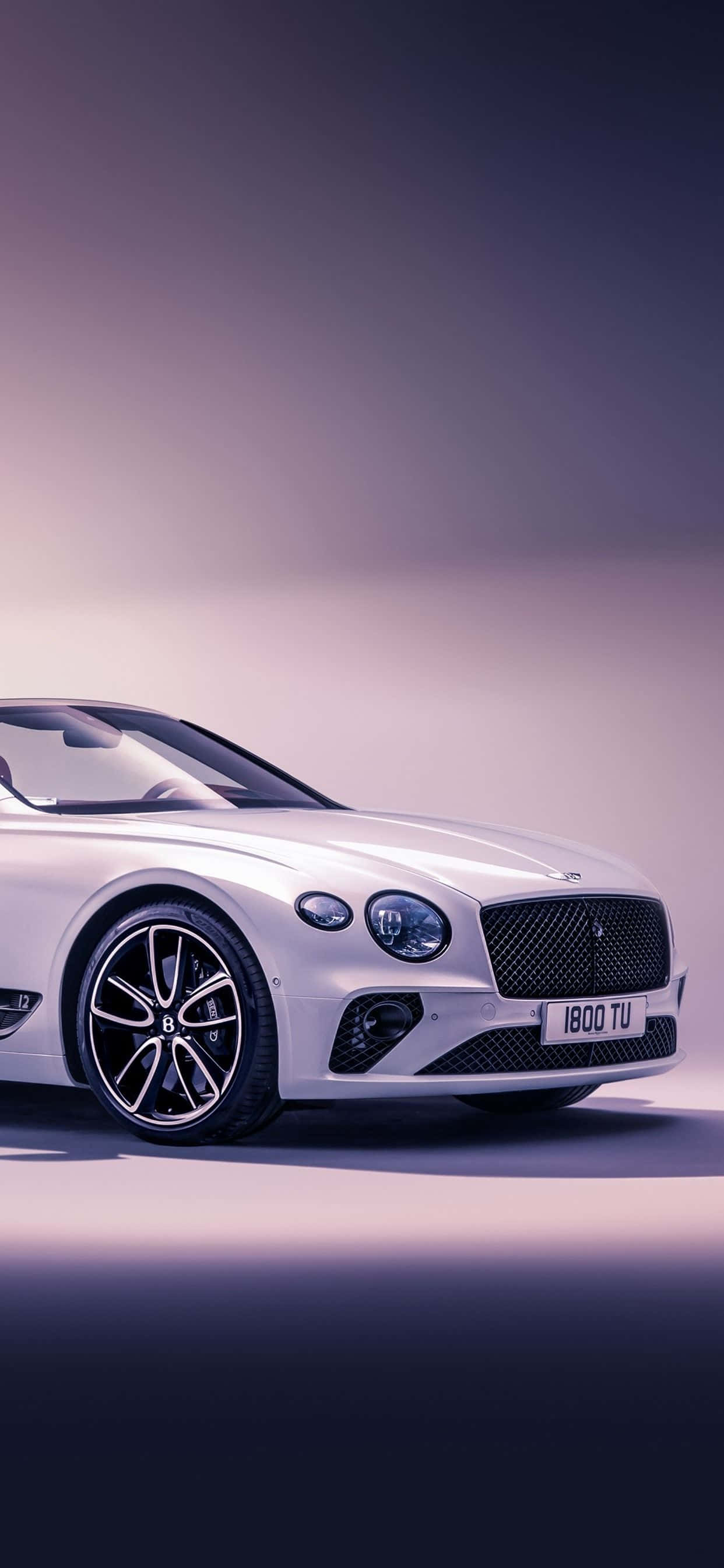 Sidevisning af hvid Bentley iPhone Wallpapers