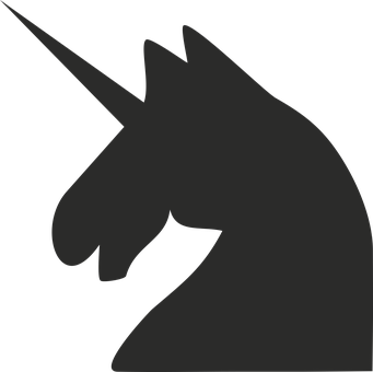 Silhouet enhjørning profil Wallpapers