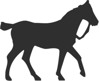 Silhuet af hest, der går Wallpapers