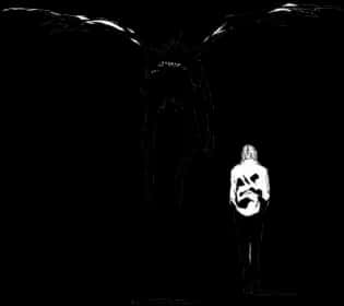 Silhuet af Light Yagami og Ryuk Wallpapers