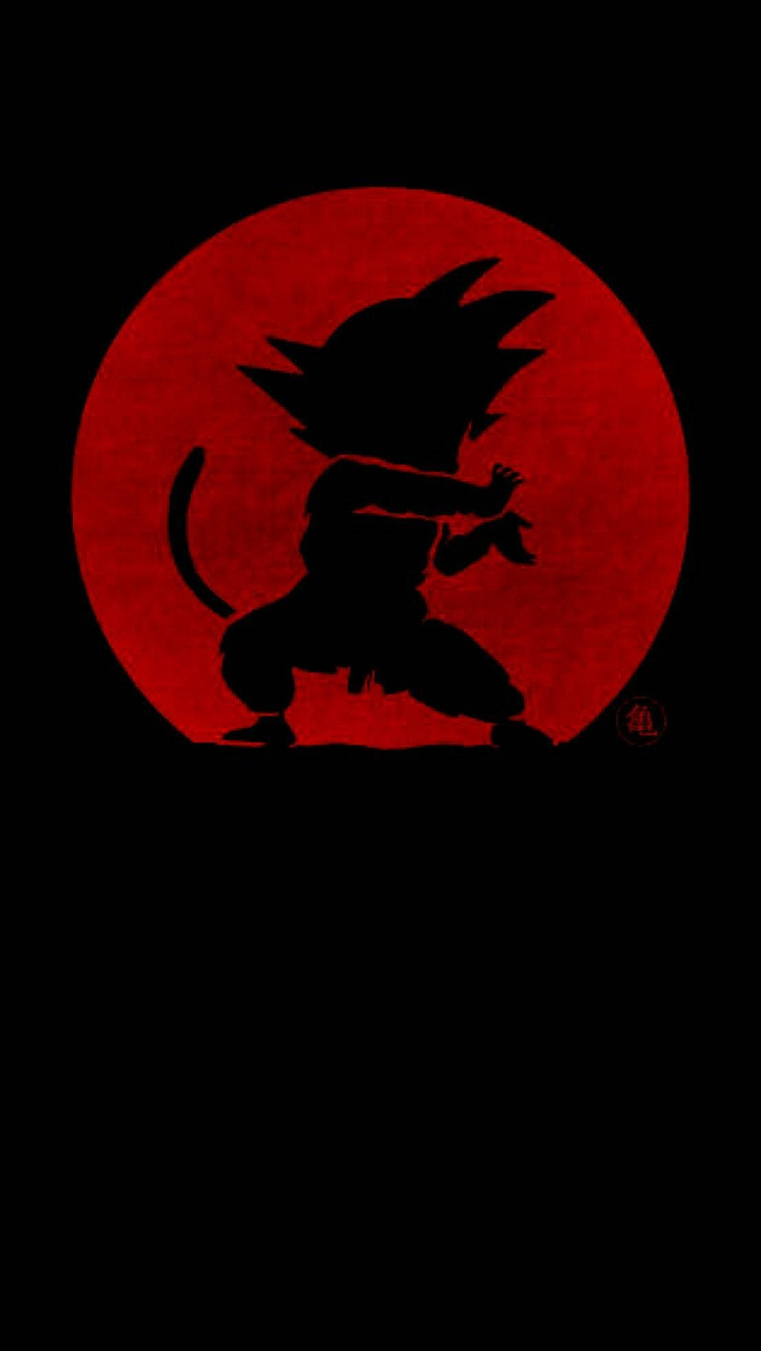 Silhuet Baby Son Goku iPhone Wallpapers