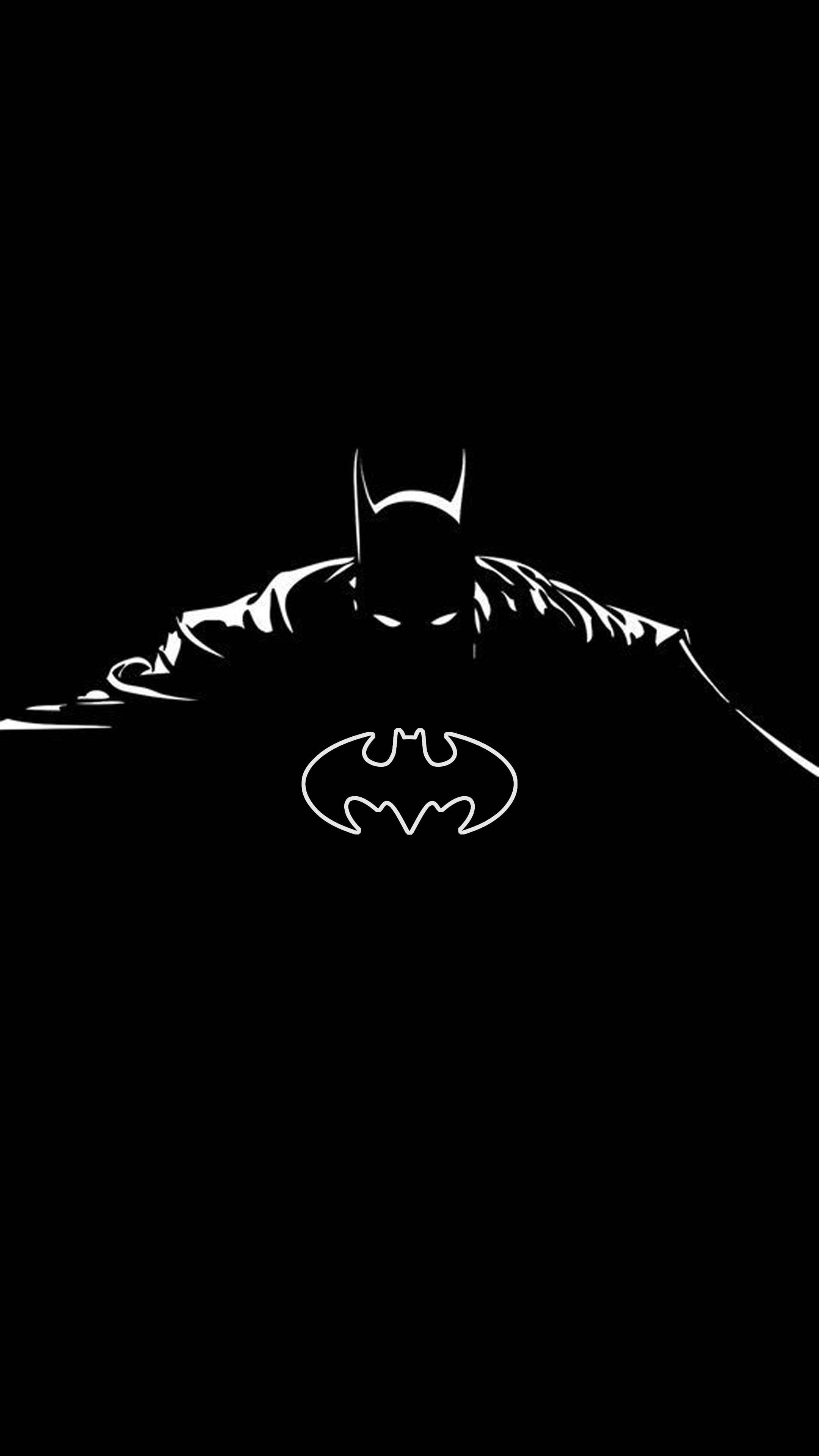 Silhuet Batman Logo iPhone Wallpapers