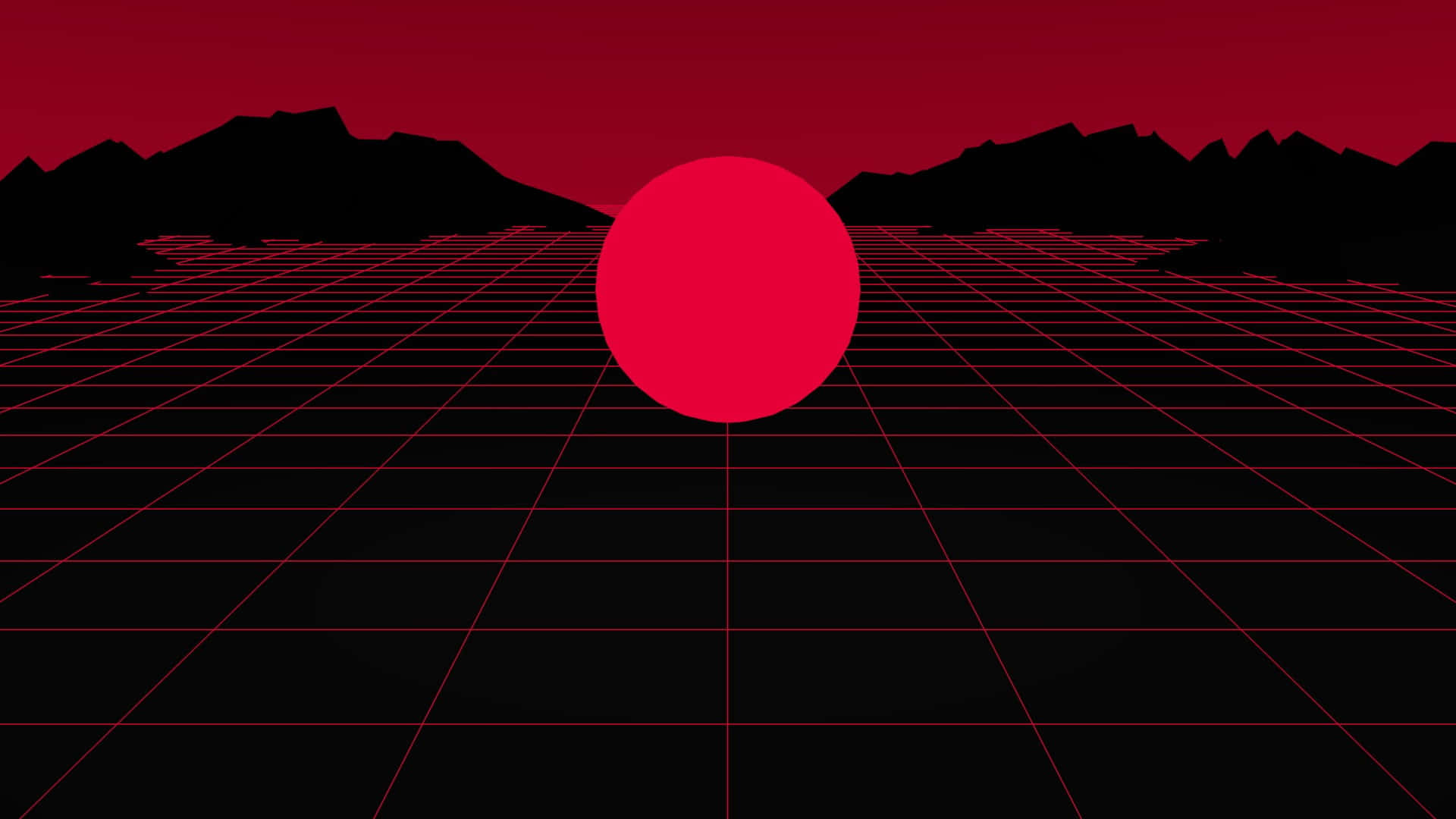 Silhuetæstetisk rødt billede Wallpapers