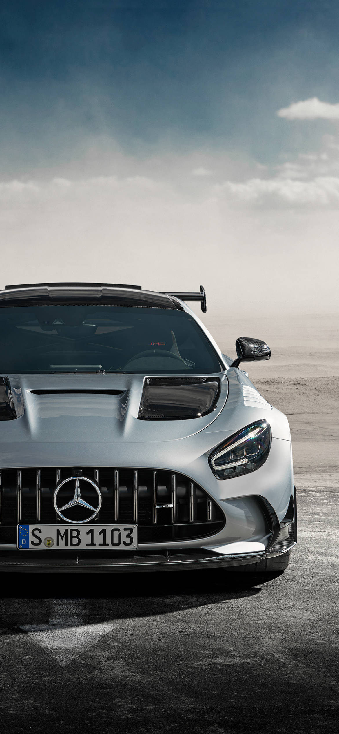 Silver Mercedes AMG iPhone Wallpapers