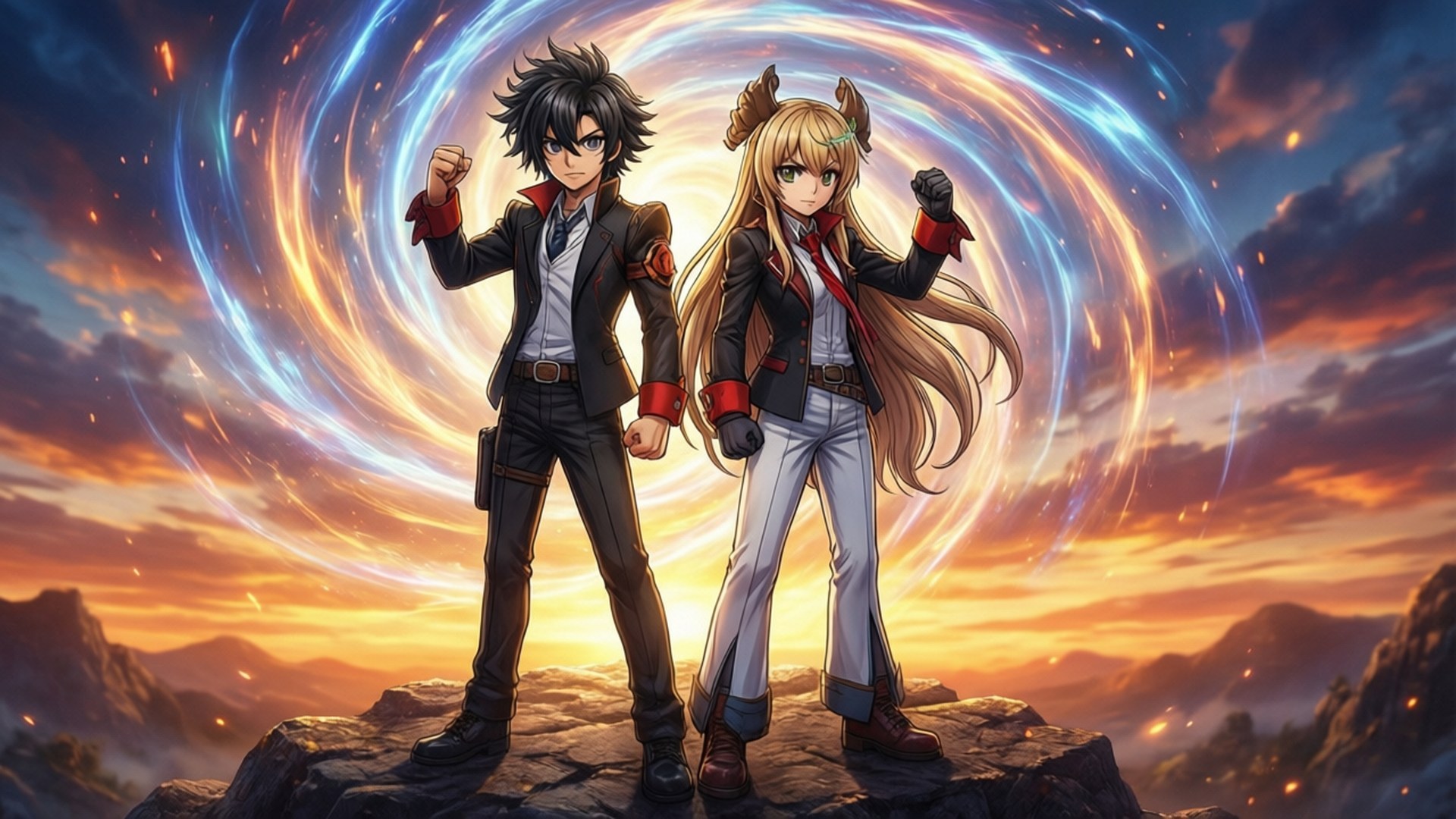 Simon og Nia episk solopgang Wallpapers