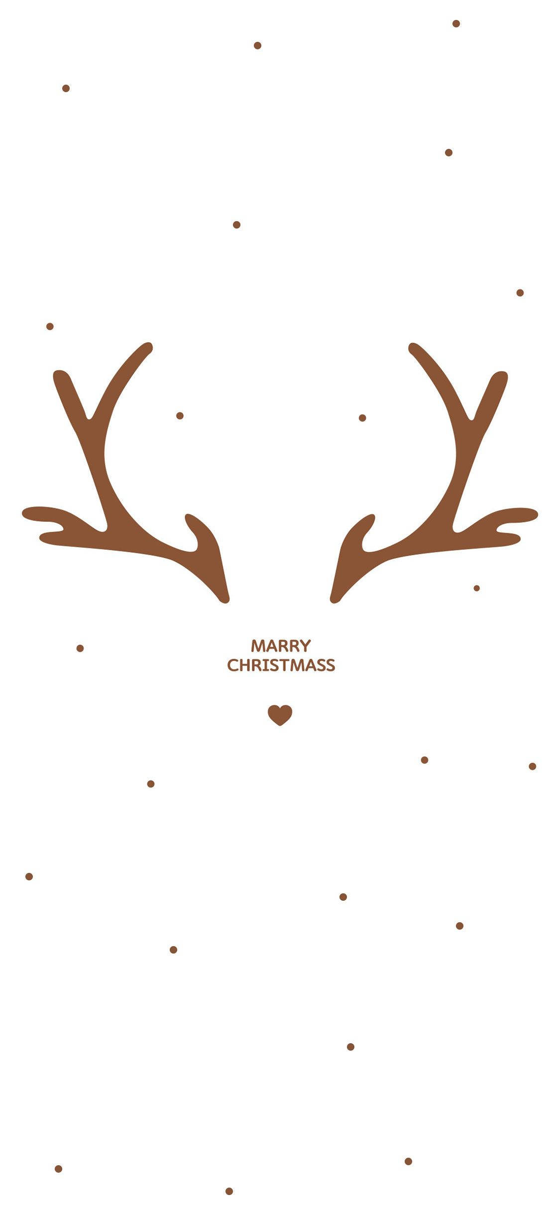 Simpel sød jule-iPhone Glædelig Jul Wallpapers